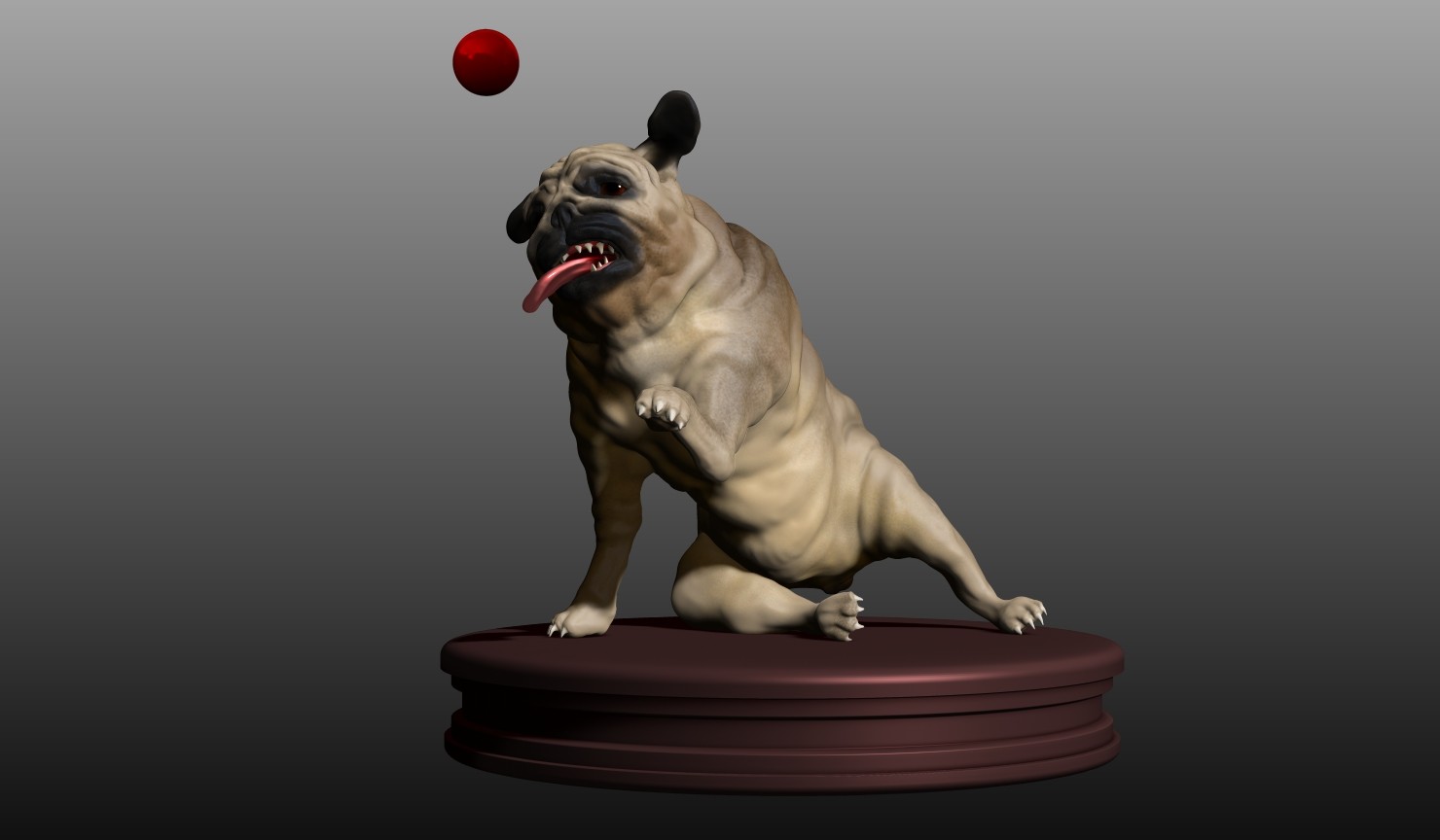 Participated in a speedsculpt competition. The task was to sculpt a dog. This is my entry.