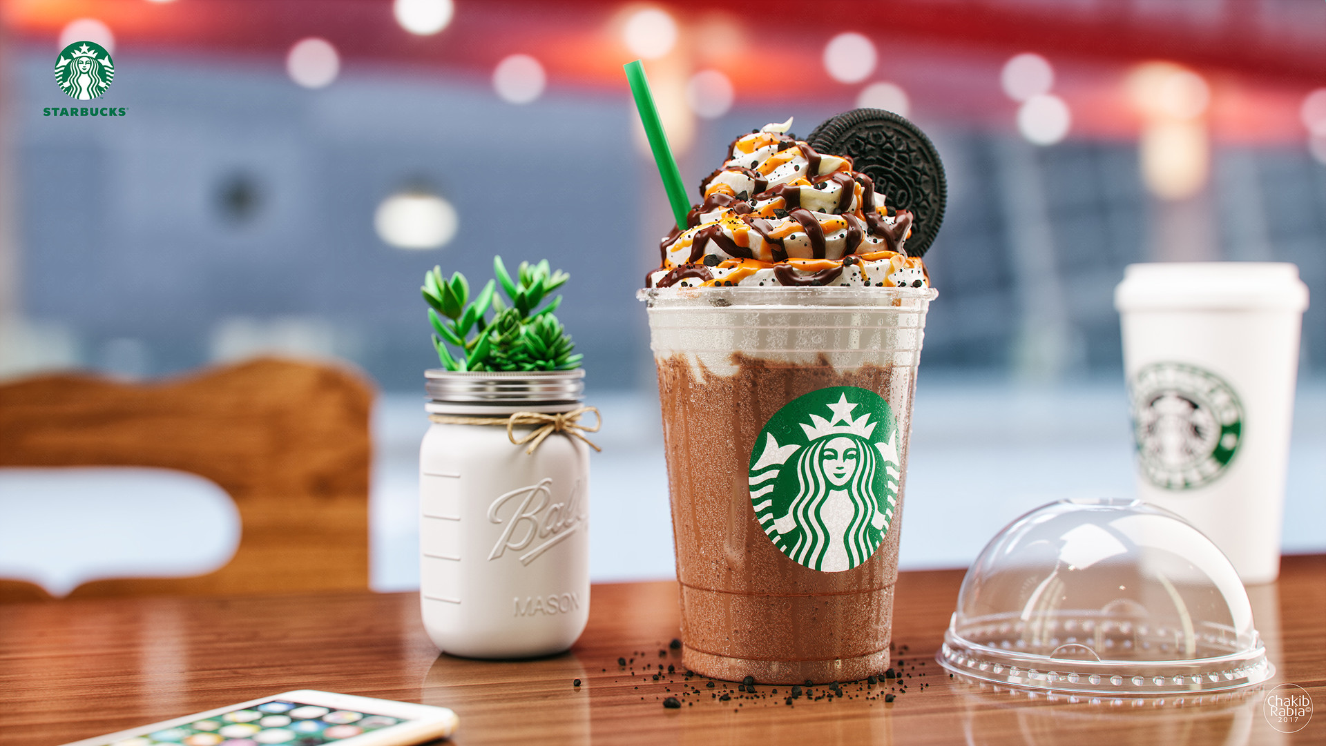 Chakib Rabia Cgi Starbucks Oreo Frappuccino