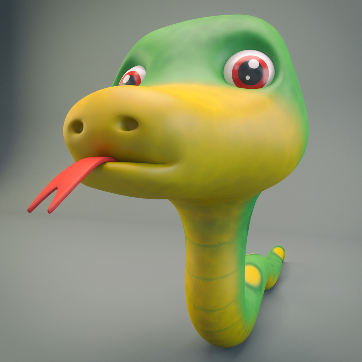 3D Galaxy - Cartoon Snake