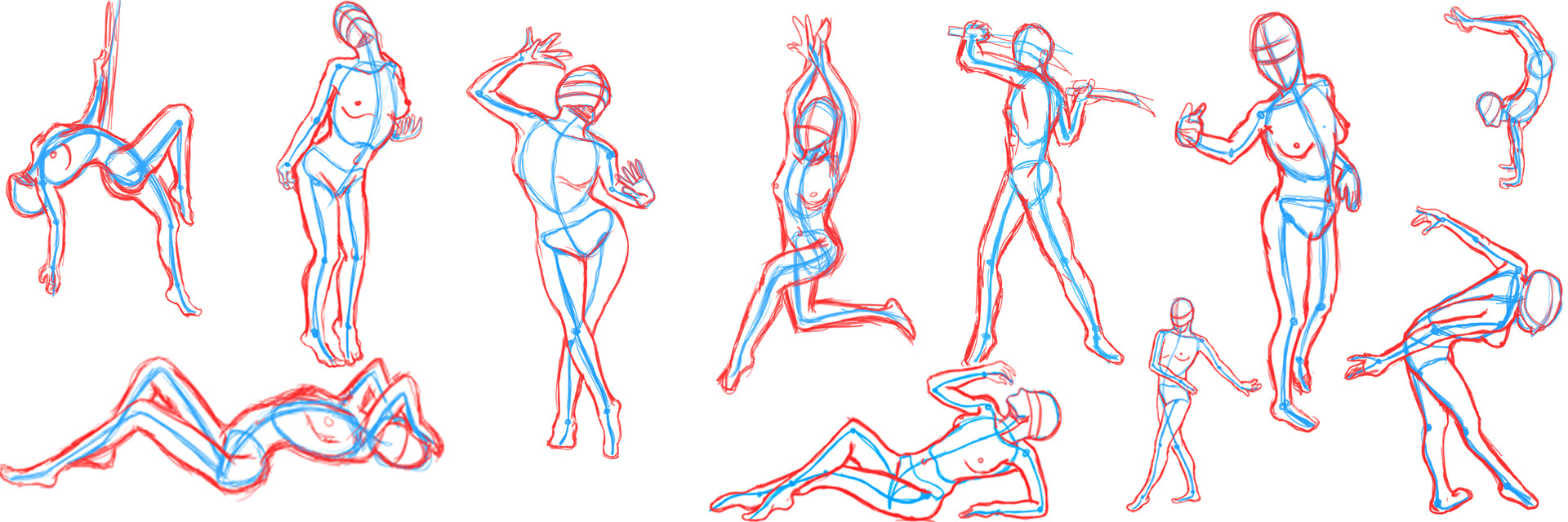 ArtStation - Gesture poses, Gerardo Mena