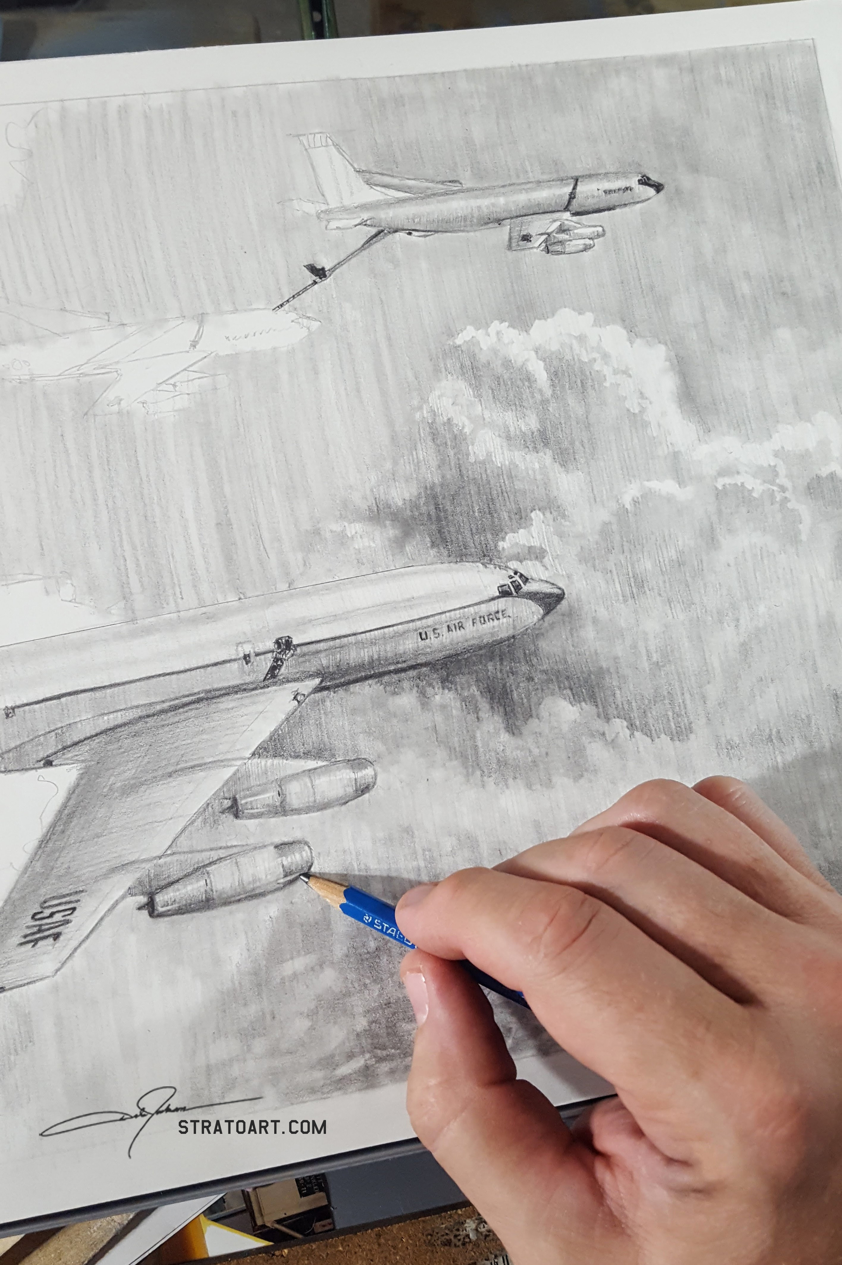 I'm keeping my pencil work rather loose