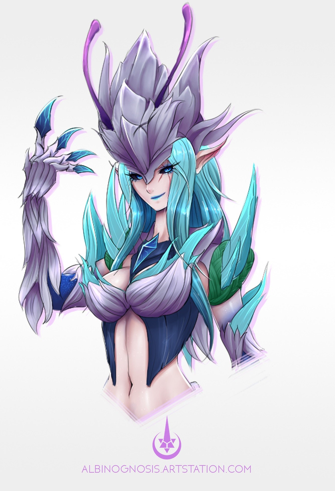 Artstation Woman Ver Death Blossom Kha Zix Concept Art