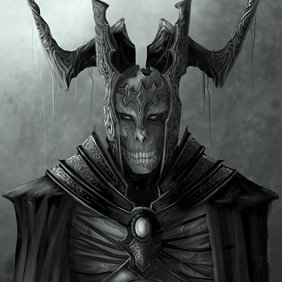 Poveda digital art skull king