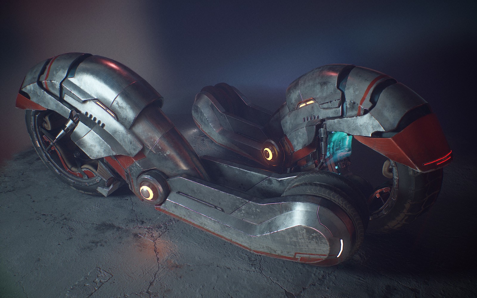 Sci Fi мотоцикл киберпанк