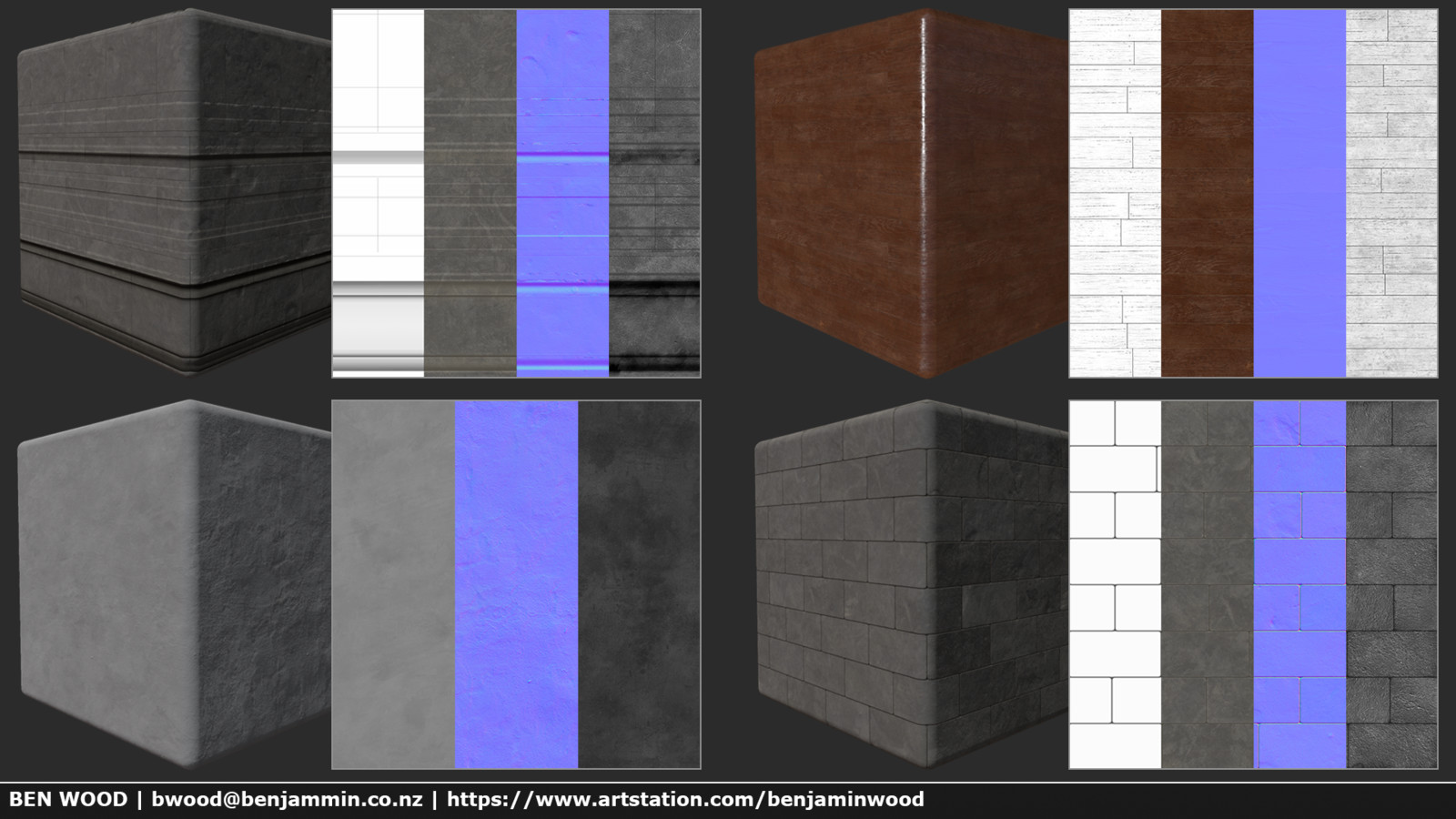 Tiling Texture Sets used in the scene.