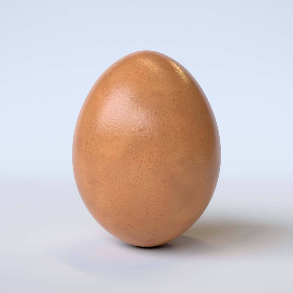 Brown Egg 3D Model (Free)