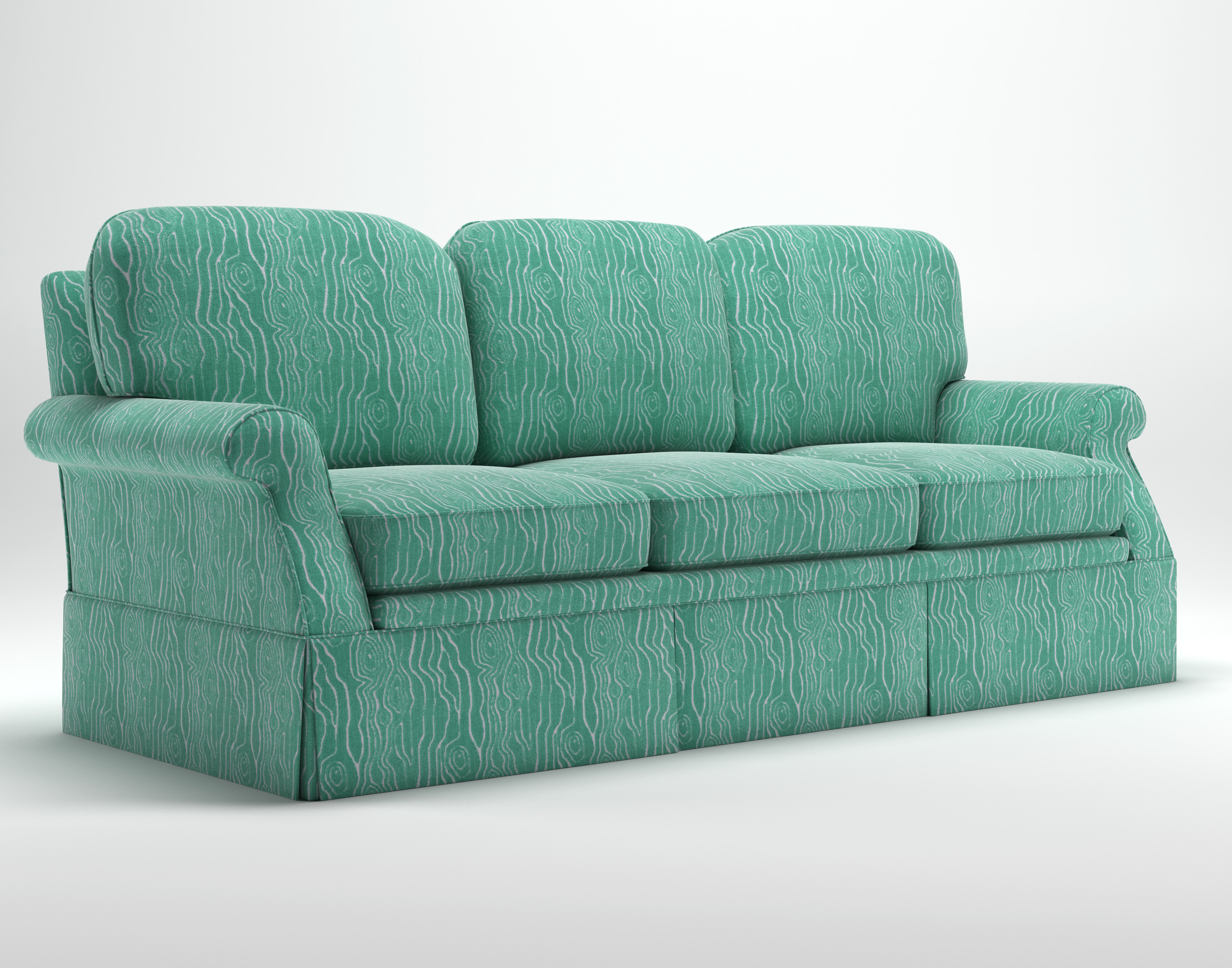 Sofa Style 2: Back cushion corners are more rounded off.