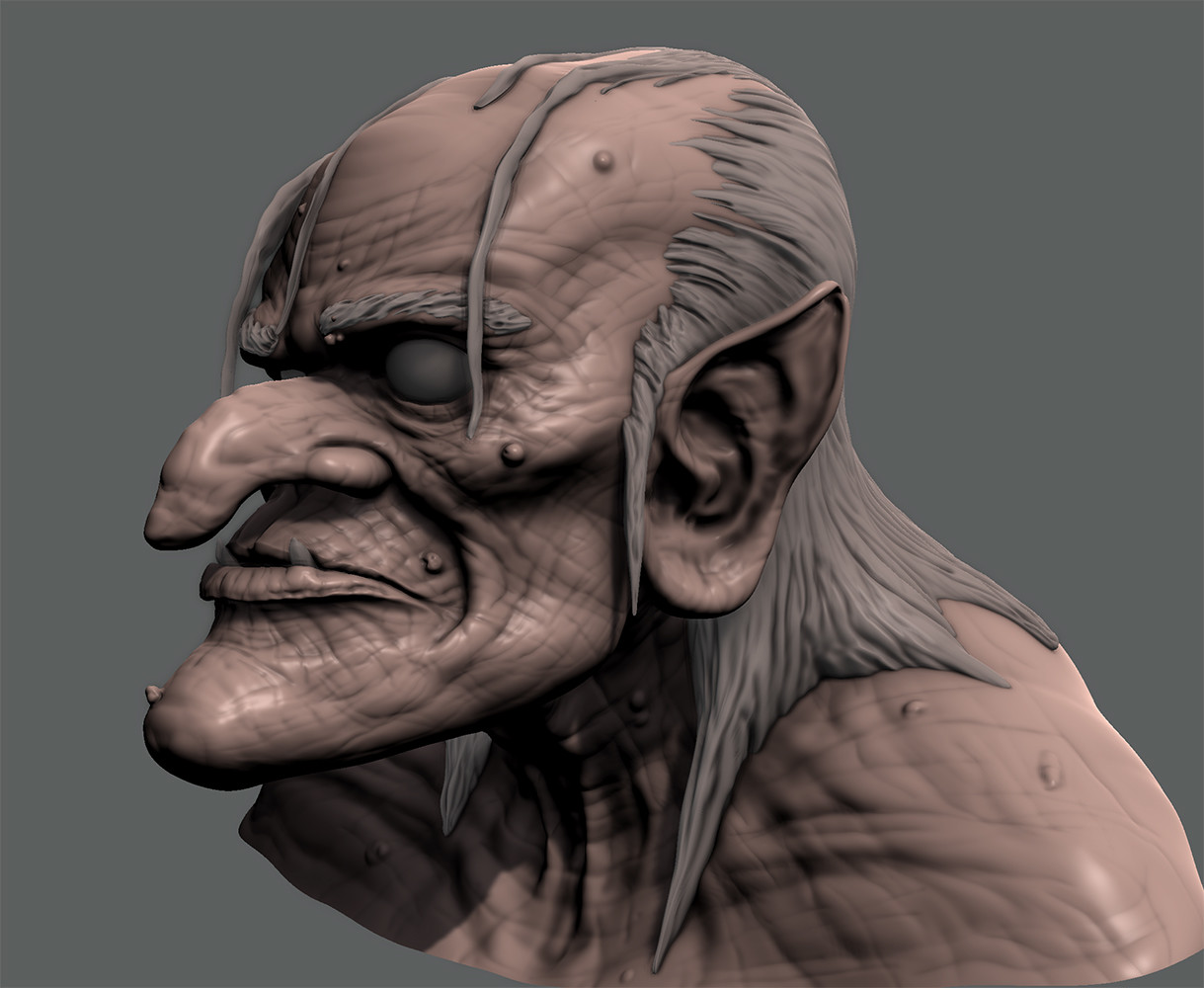 Halloween Witch  Mudbox Sculpt.  Still learning the ins/outs of Mudbox...this one took around 6 hours.