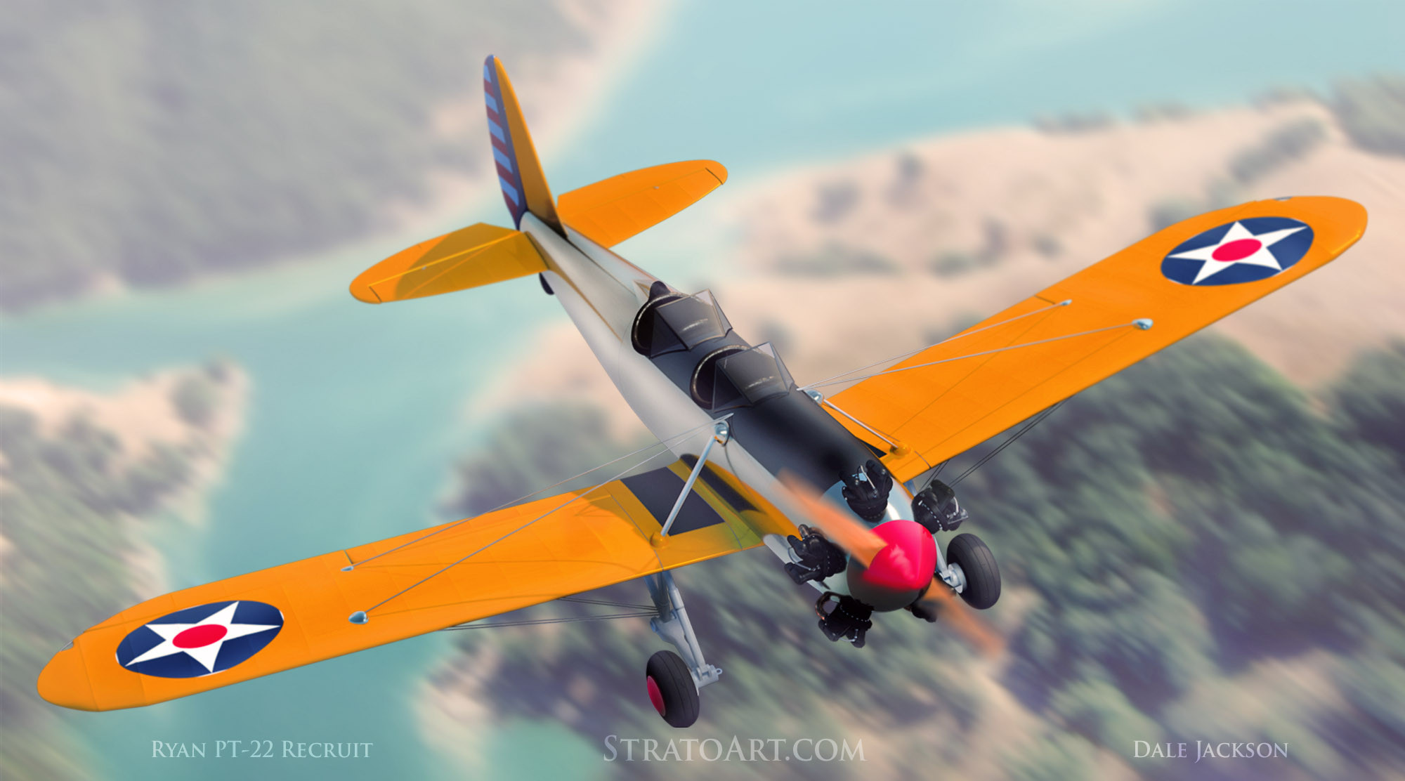 rendering with an aerial backdrop