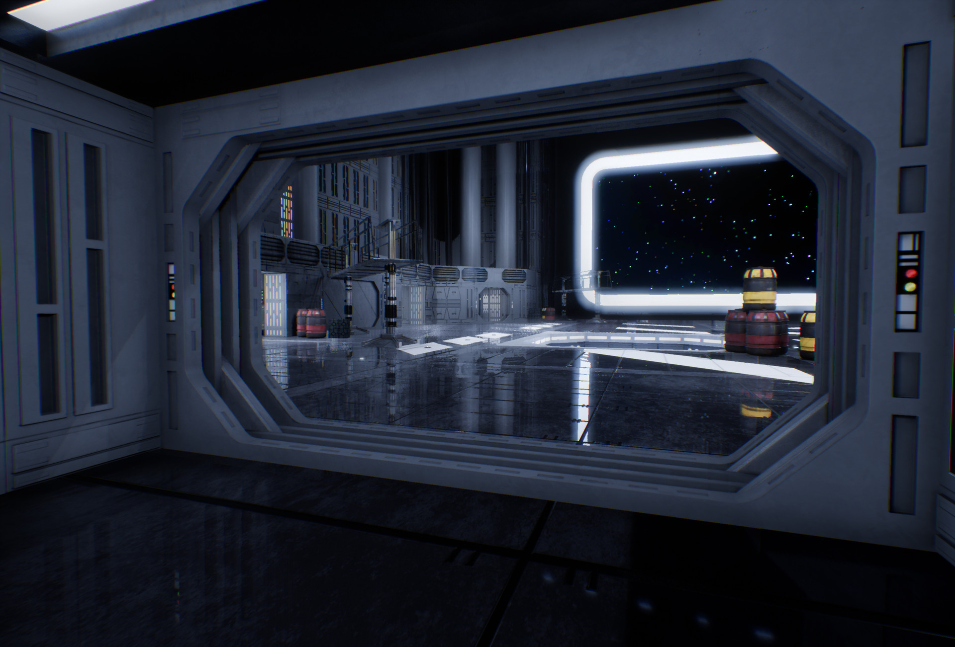 Artstation Death Star Hanger Philip Gilbert