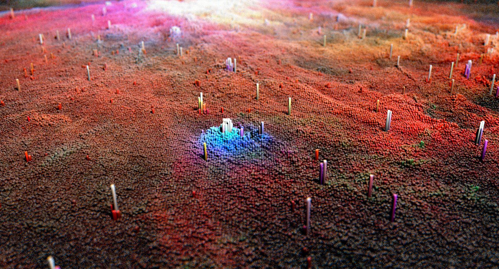 Abstract fractal landscape
