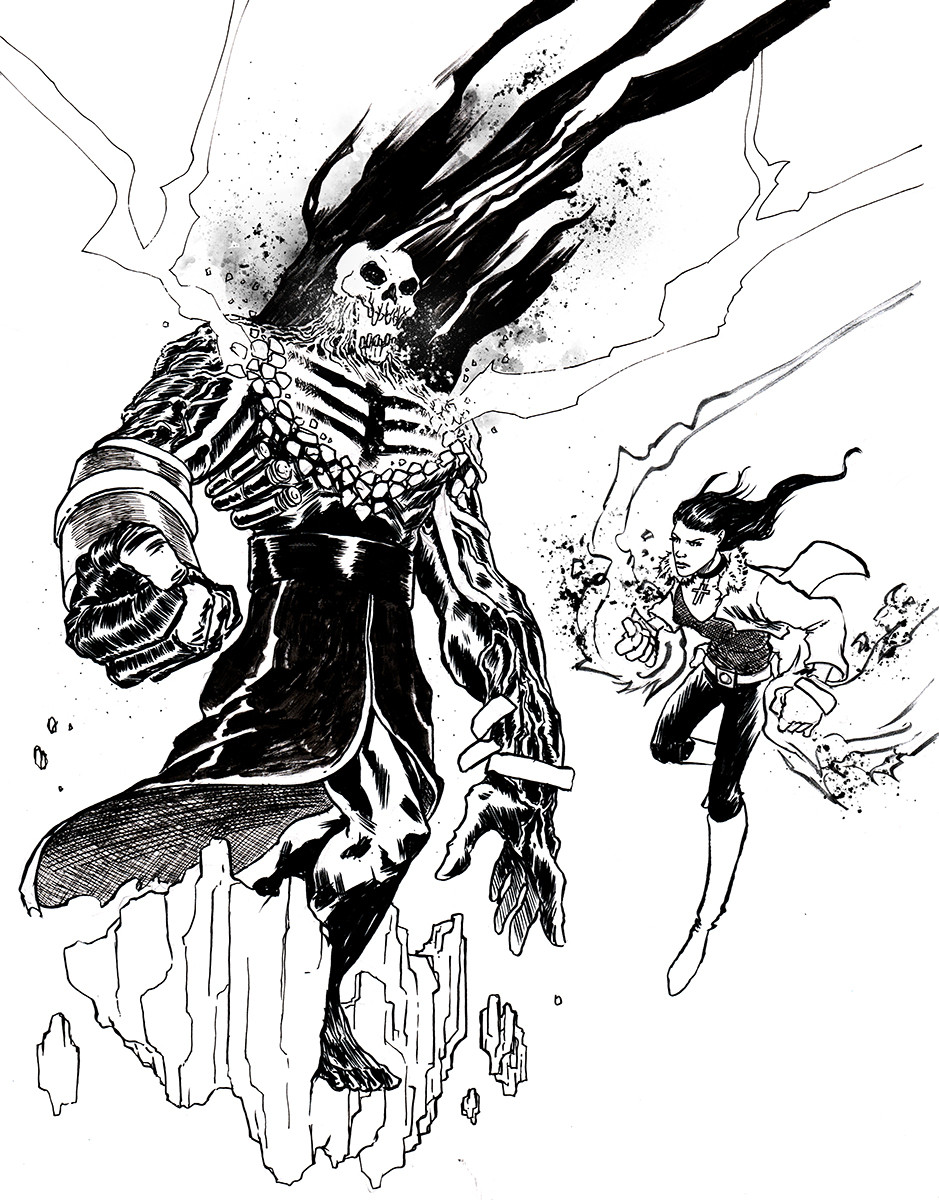 The Black Flame and Liz Sherman