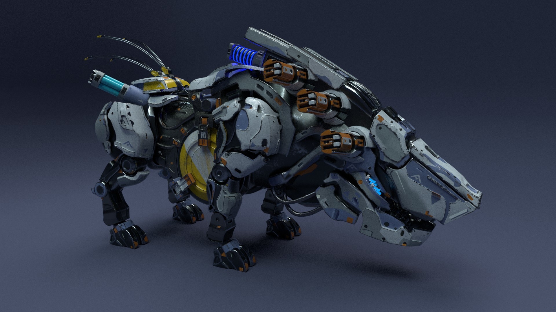 Artstation Behemoth From Horizon Zero Dawn Theo Domon