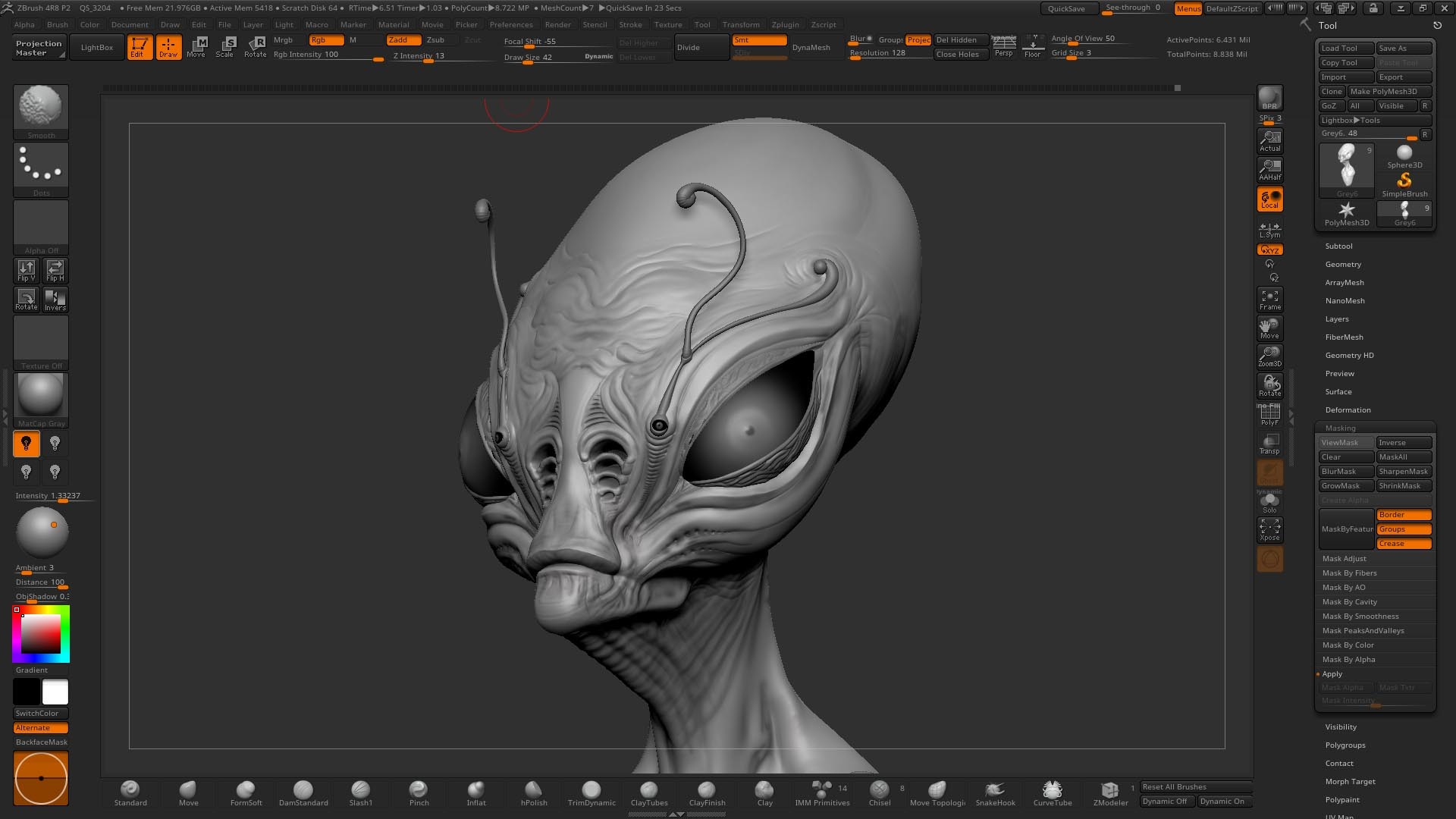 Как добавить изображение в zbrush