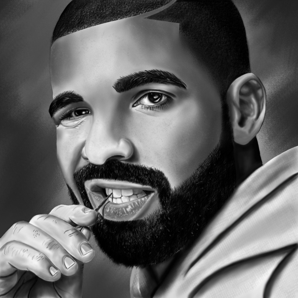 Artstation Drake Portrait Painting Rian