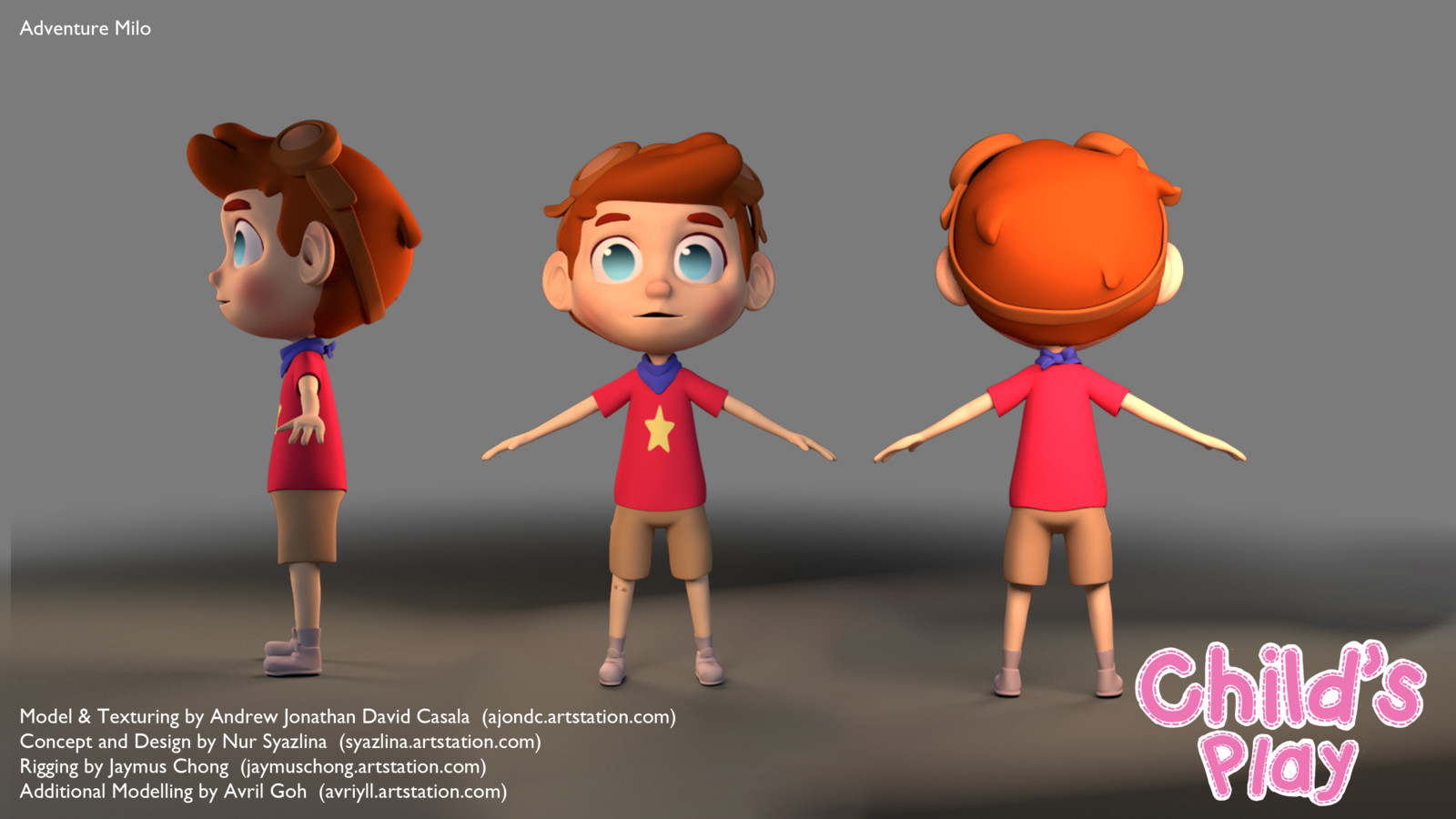This is the 'fantasy' version of Milo, our main character.