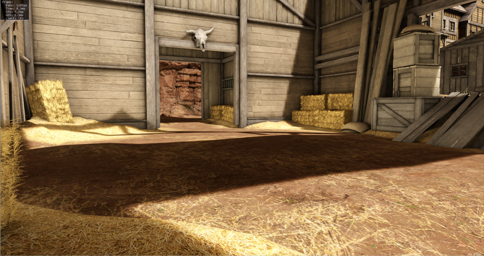 Barn interior
