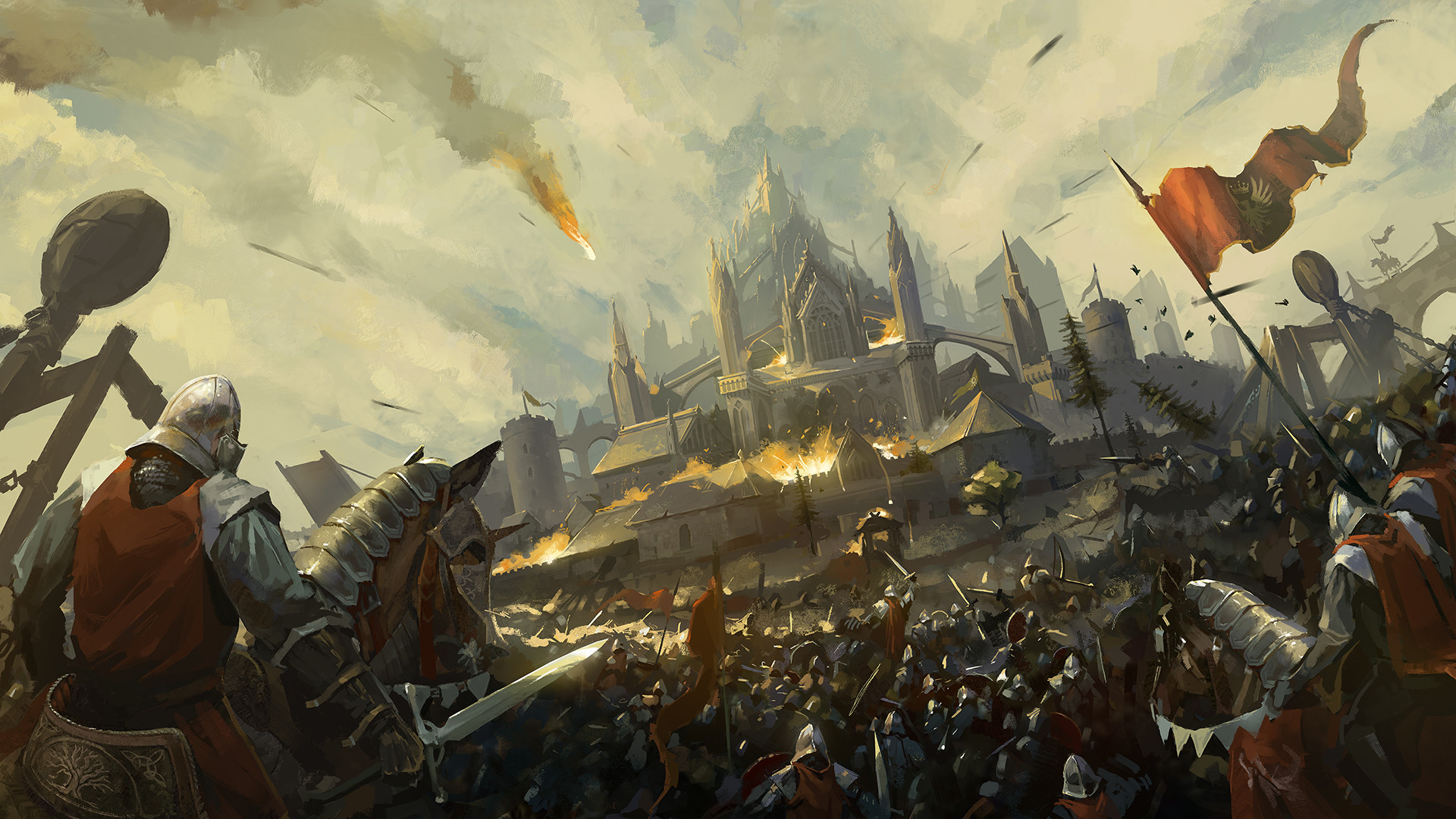 Medieval Siege Painting