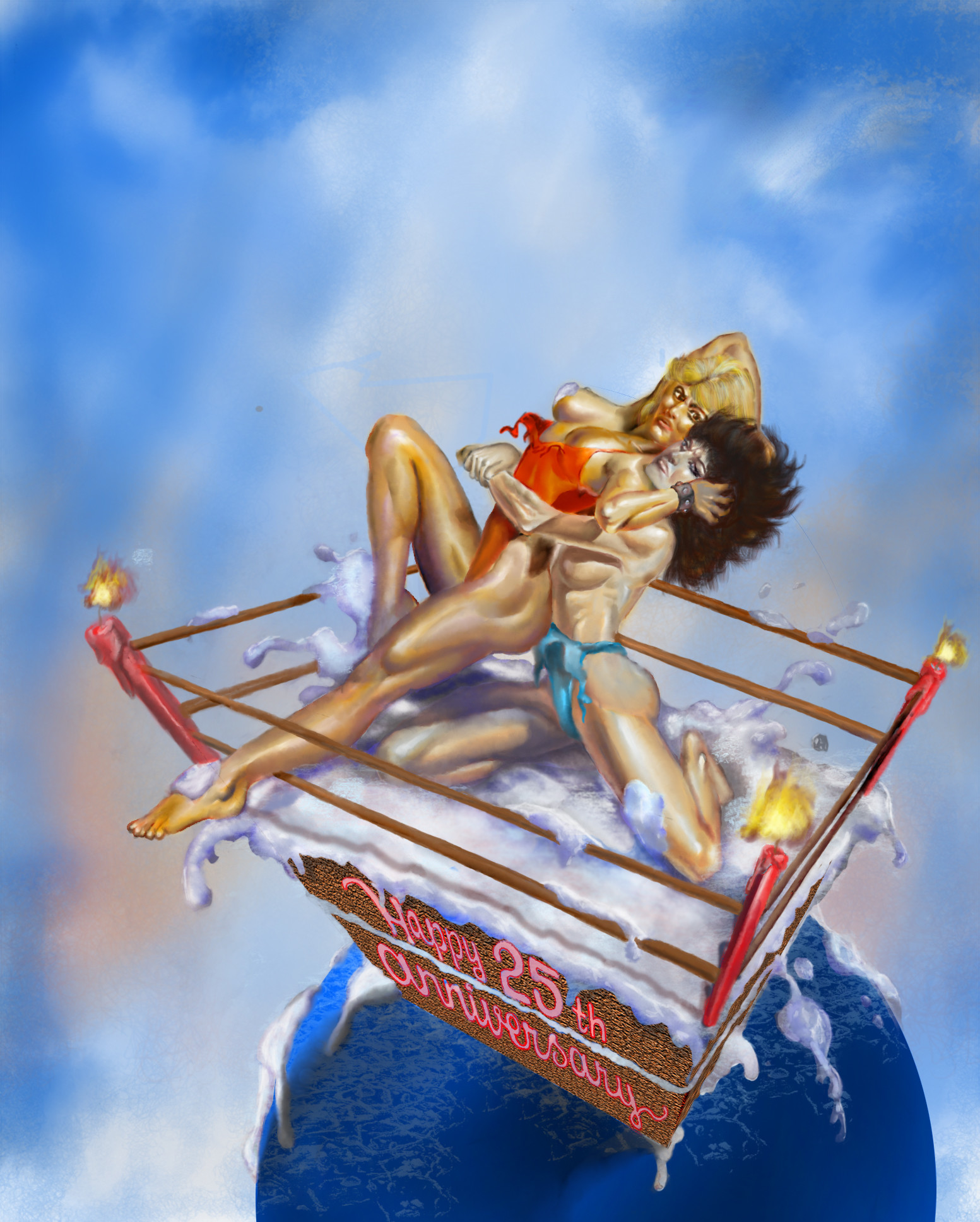 Artstation Boris S Female Wrestlers Bobby Linder