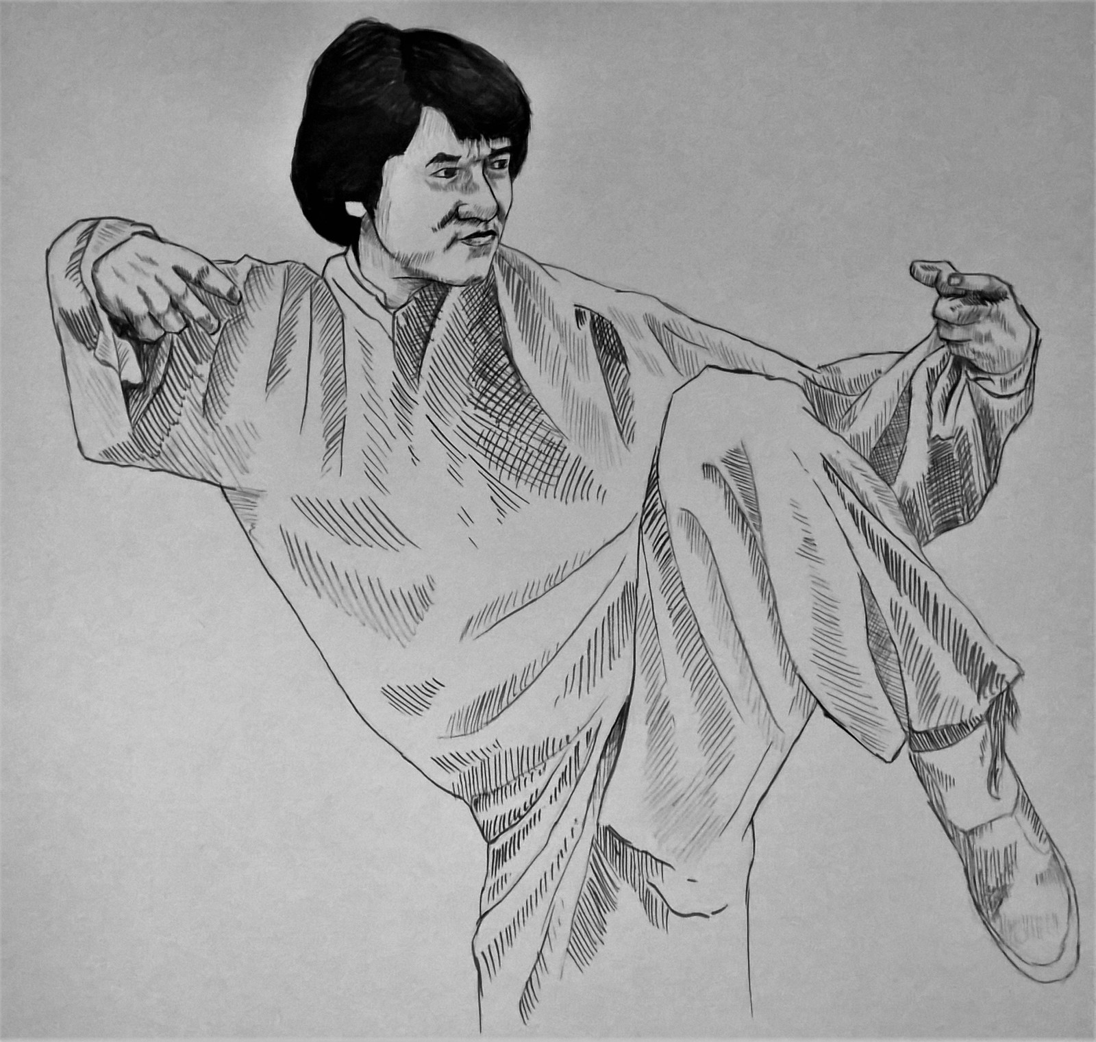 Джеки чан рисунок