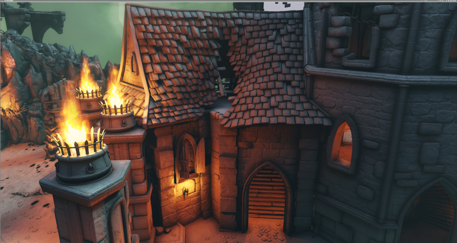 Temple with broken roof (Normal+AO)