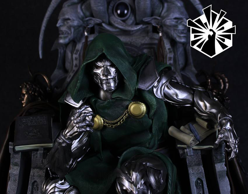 doctor doom on throne