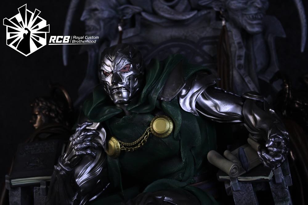 doctor doom on throne