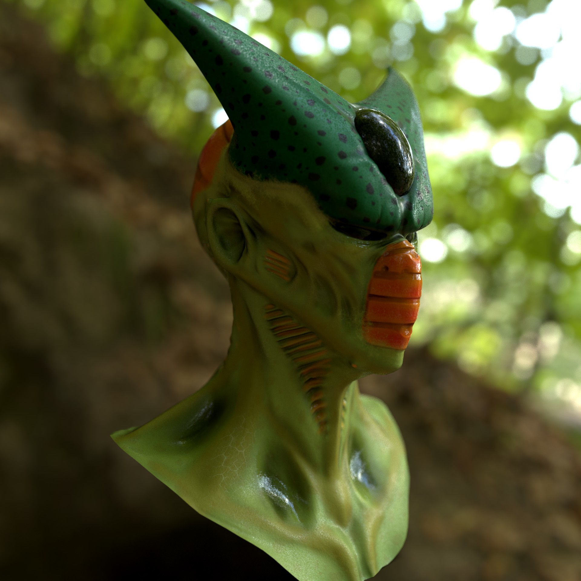 Artstation Cell Realistic Dragonball First Form Mirko Capuzzo
