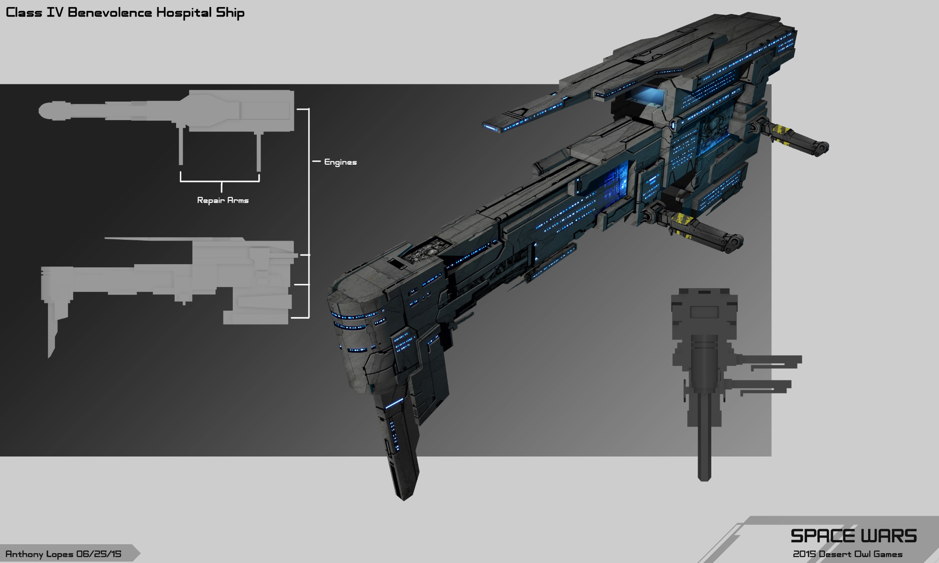Anthony Lopes - Space Wars Ship Concepts: SOL Imperial Worlds