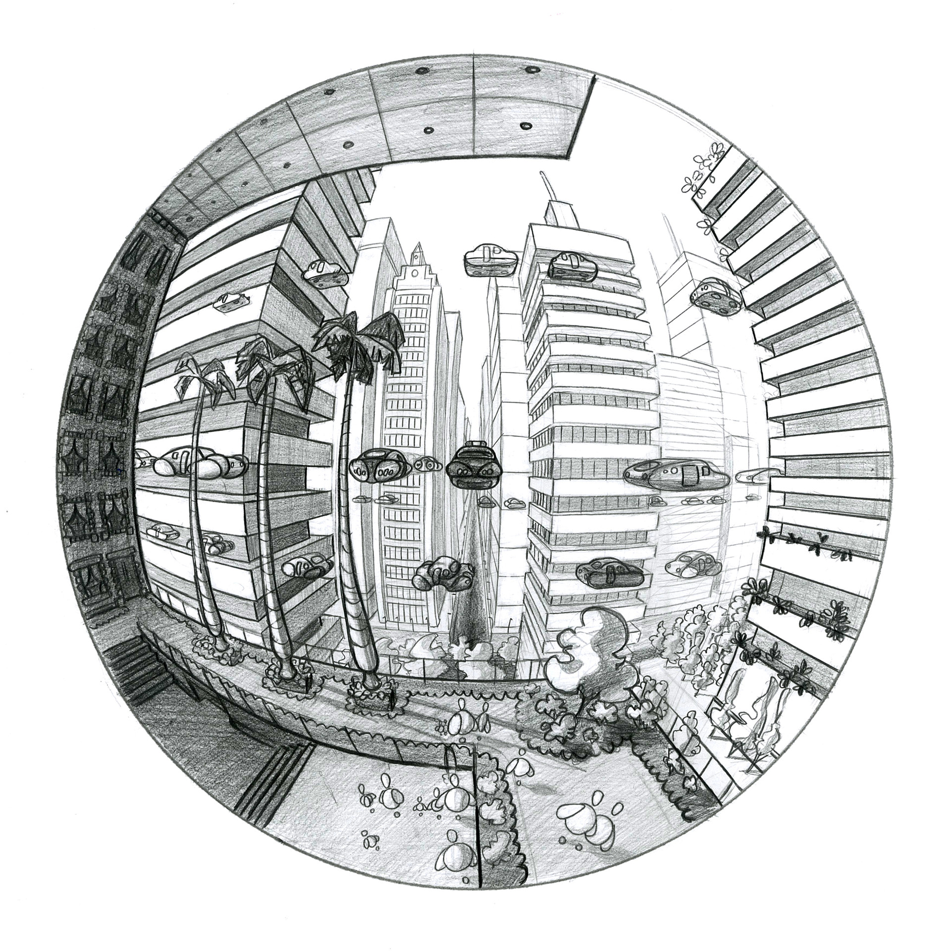 Black And White Pencil Concept Art Drawing Of Futuristic Or Scifi  Spacestation Or Space Station Stock Photo Picture And Royalty Free Image  Image 113856623