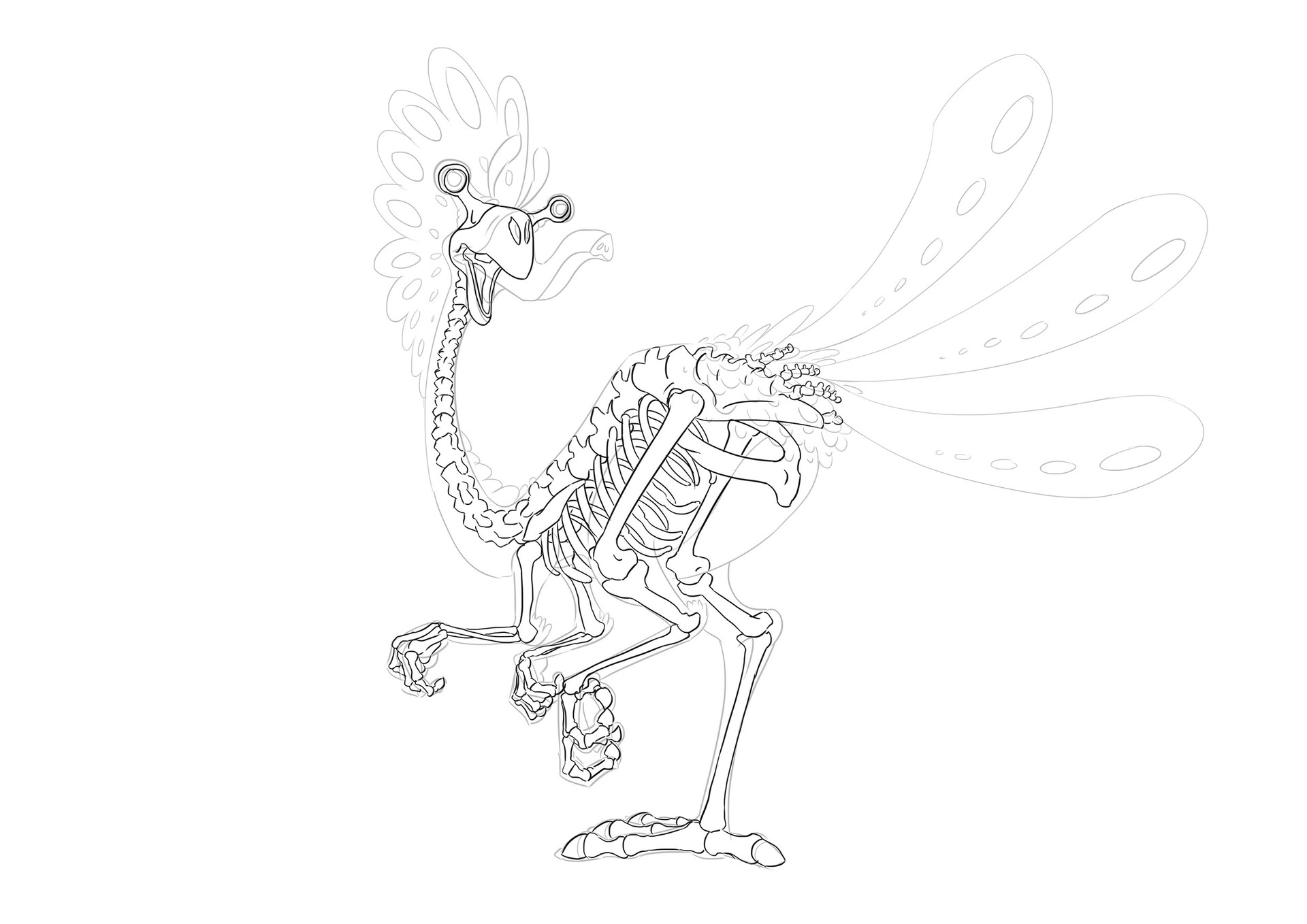 Ghislain Lefort Funny Chimera Character Design