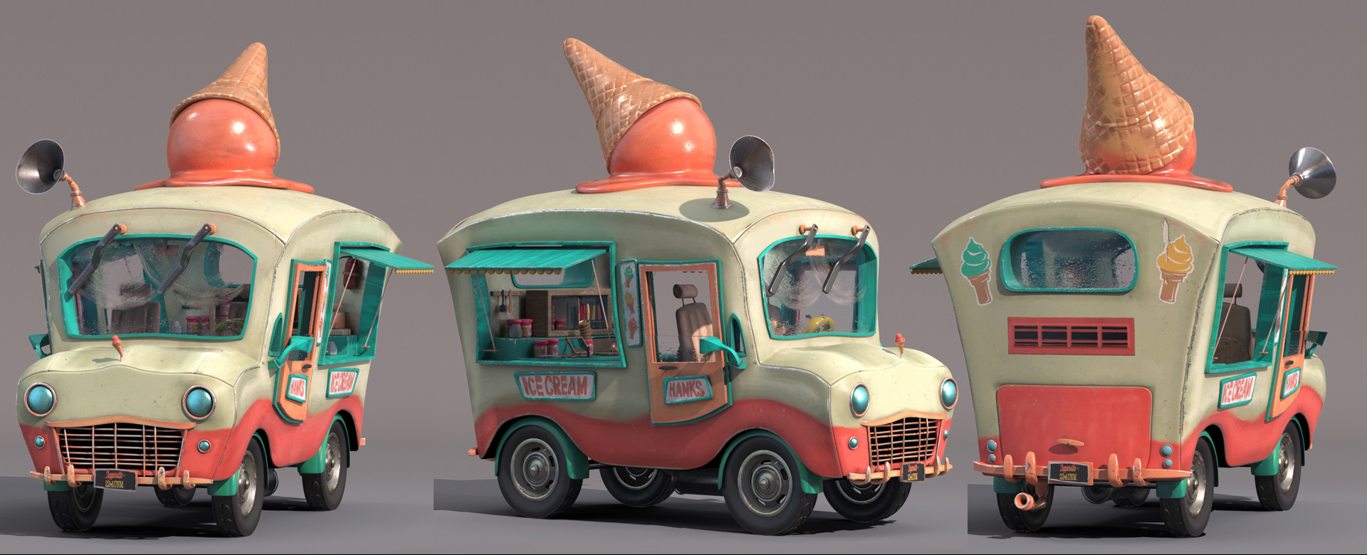 Artstation Ice Cream Truck Nikie Monteleone
