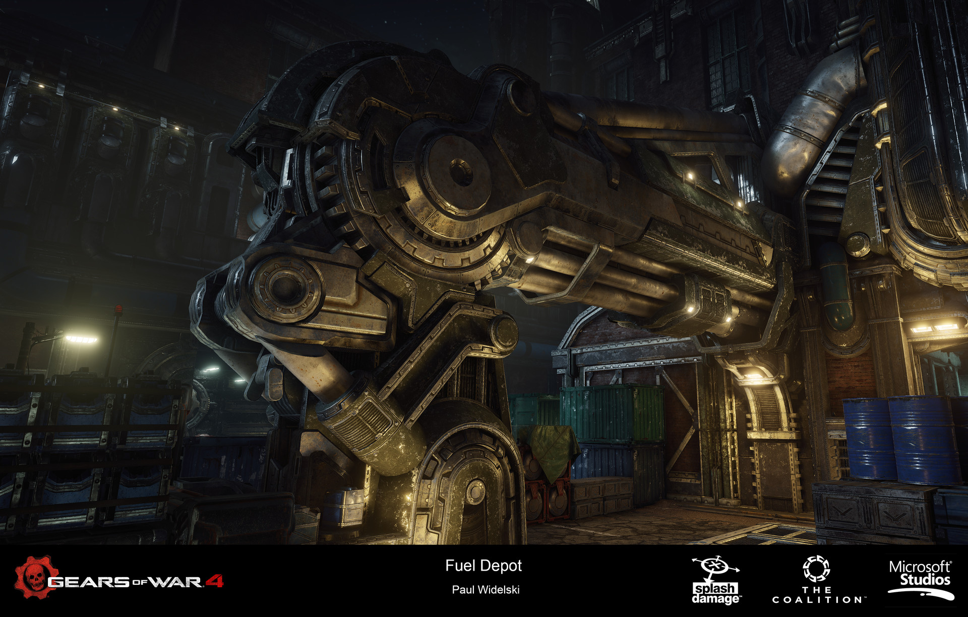 Paul Widelski Gears of War 4 DLC Fuel Depot Asset Work