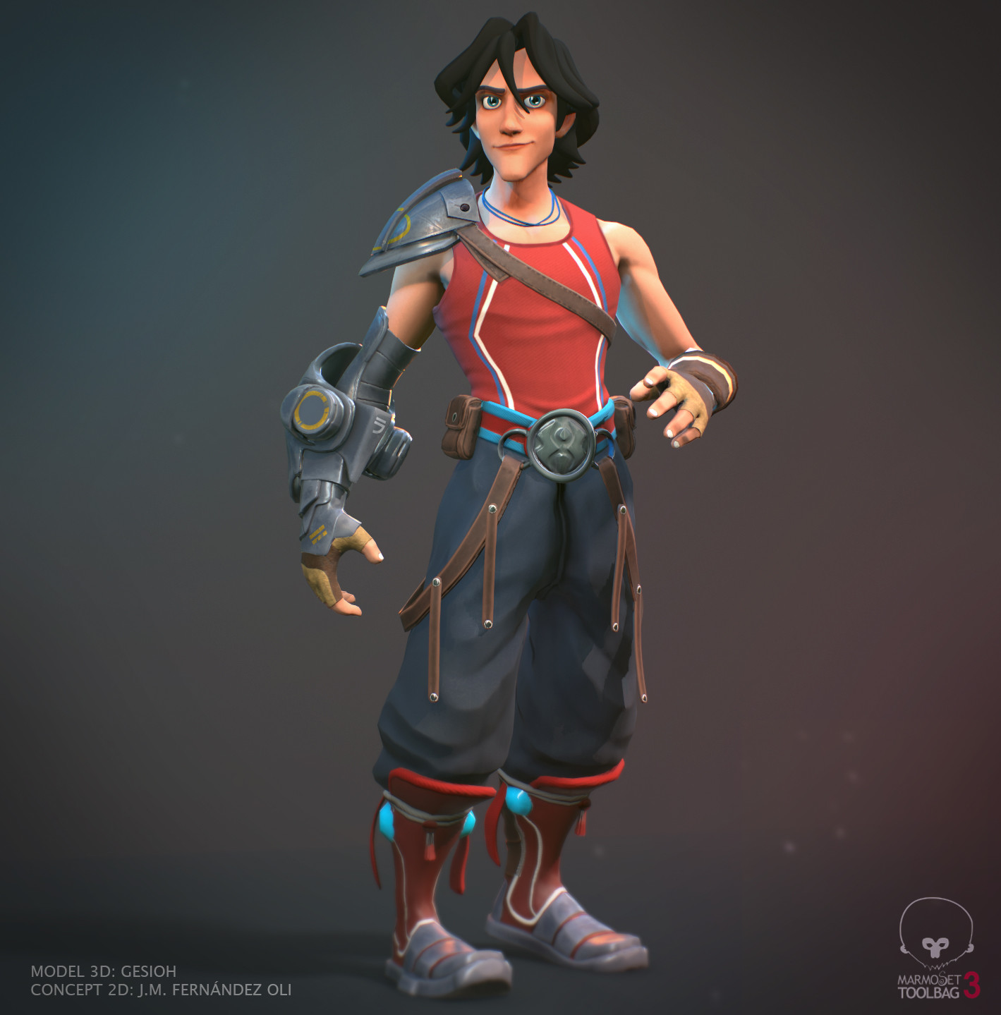 Artstation 3d Character Model Gesioh Sergio