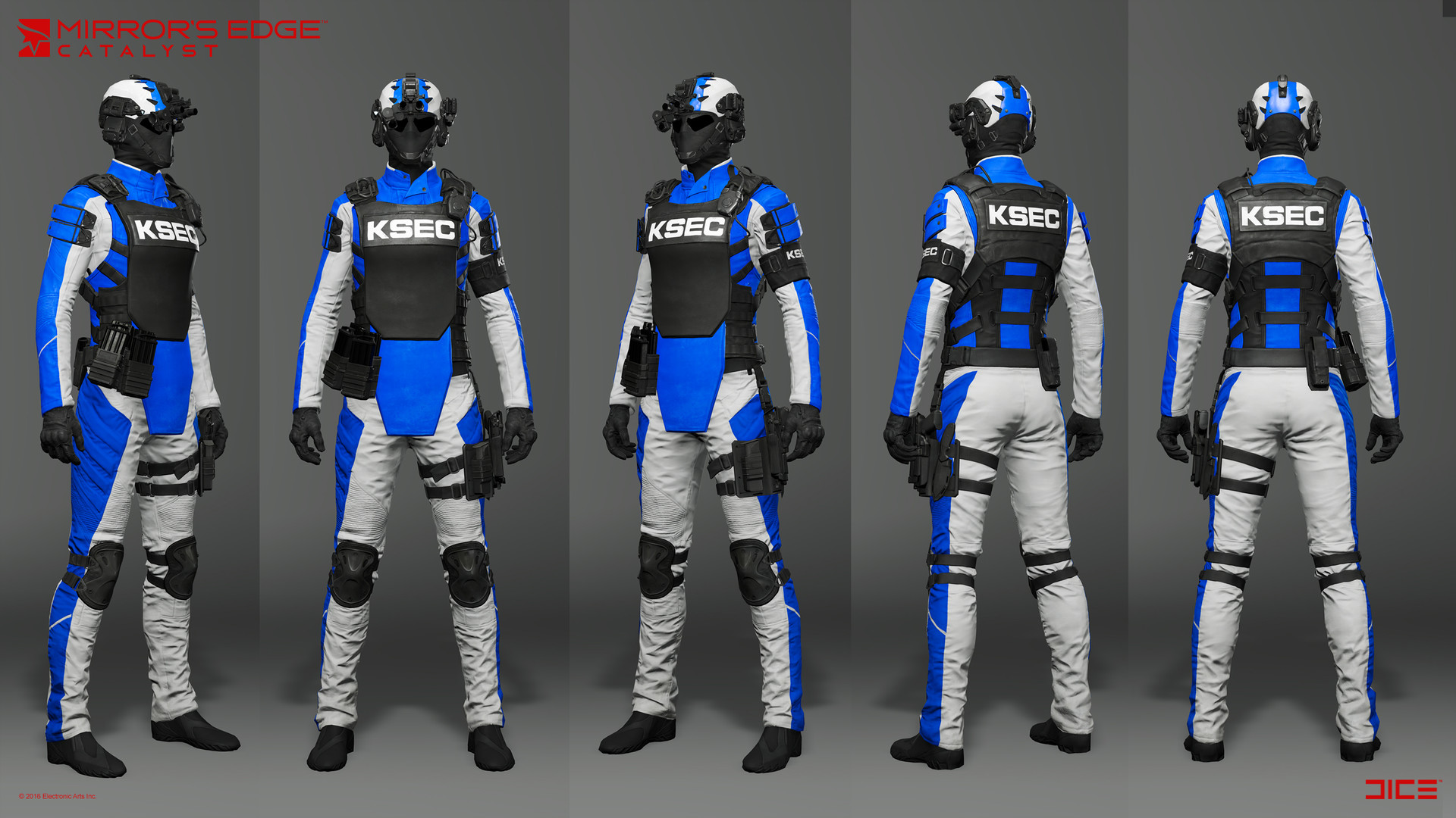 Rui Mu Mirror's Edge Catalyst Enemy Female Enforcer