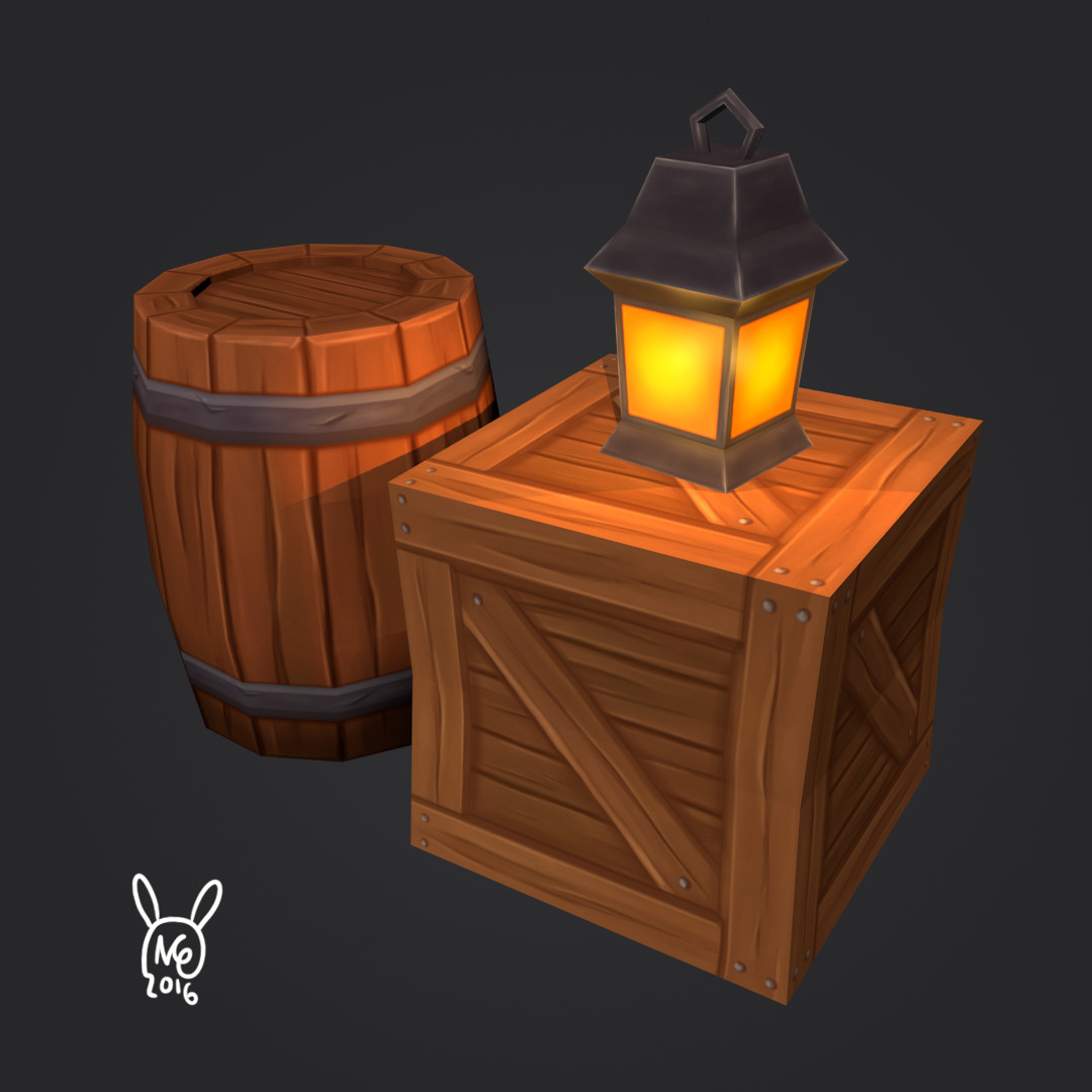 ArtStation Hand Painted Props