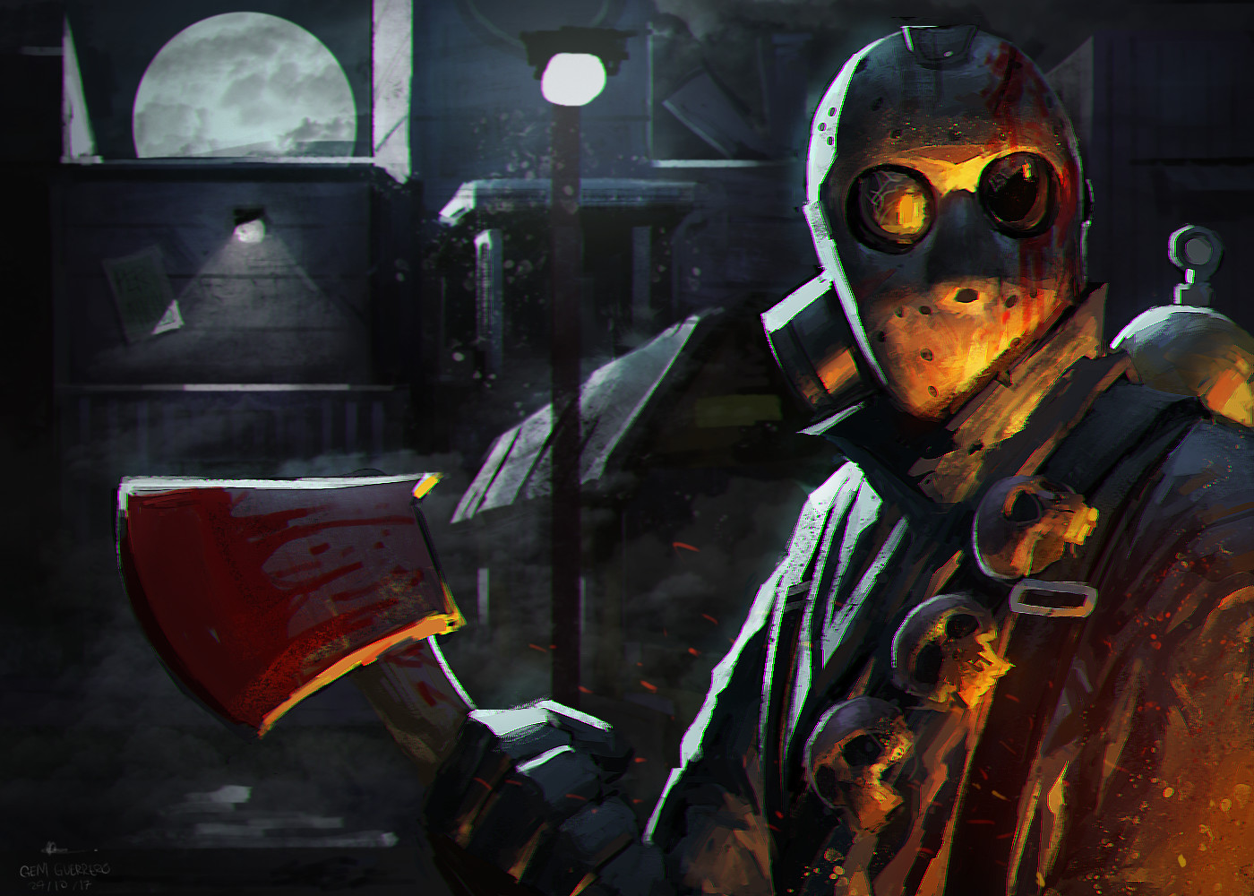 Artstation Tf2 Pyro As Jason Voorhees W Process Deimos Art