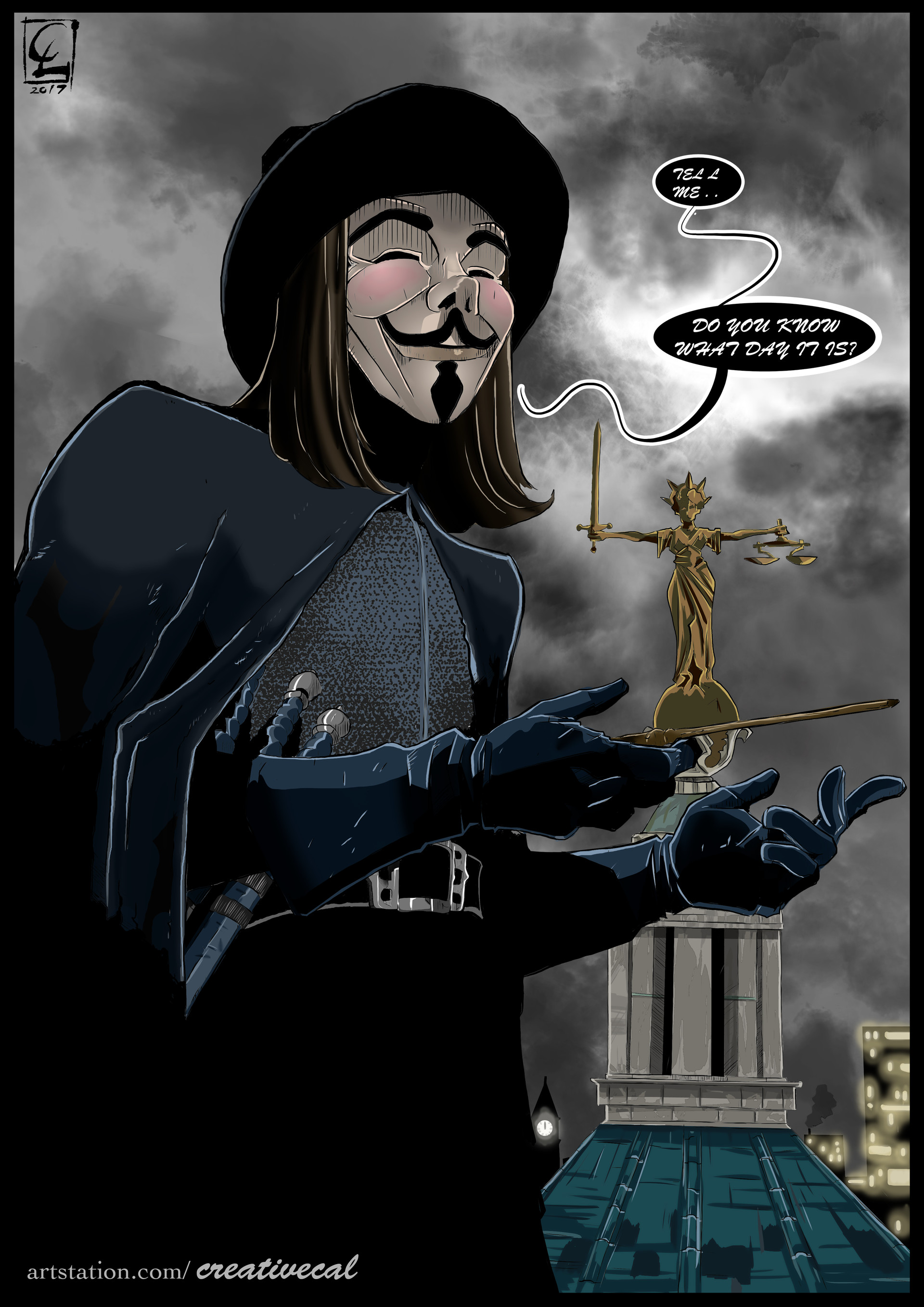 Artstation V For Vendetta Callum Laird