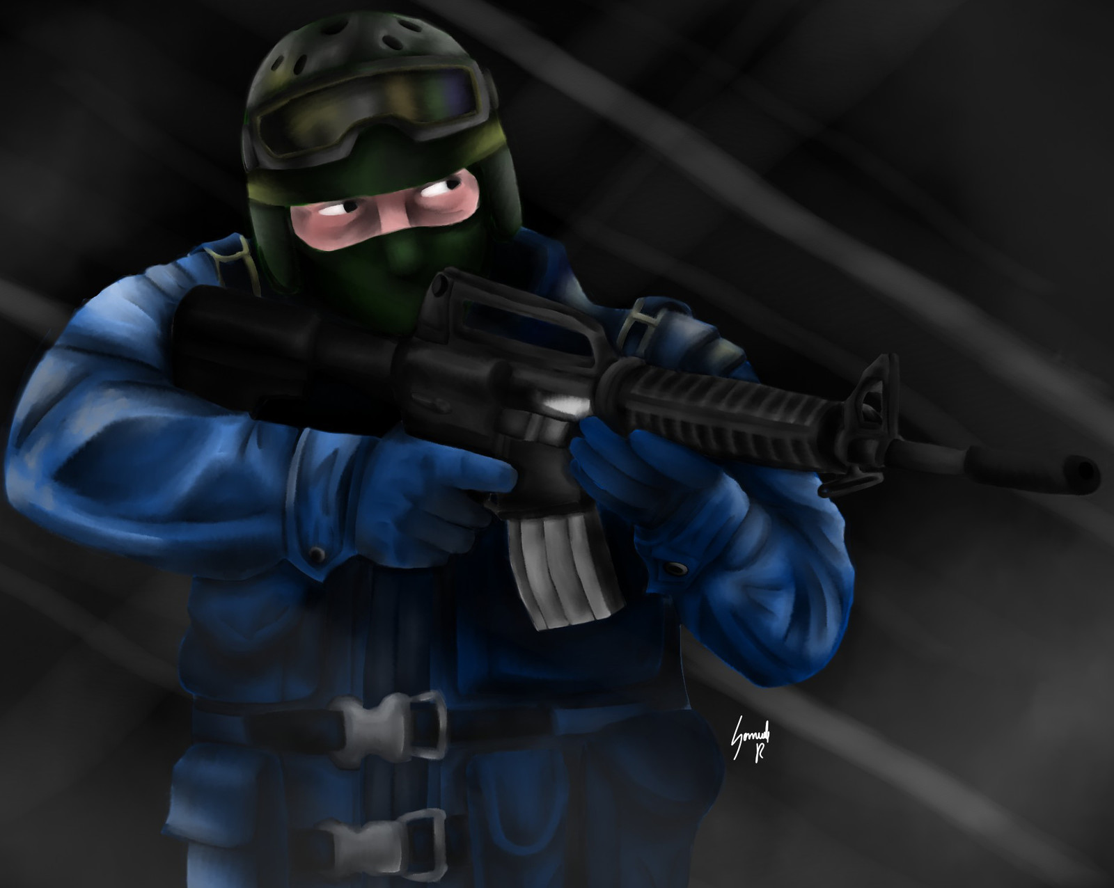 Контр страйк рисунок