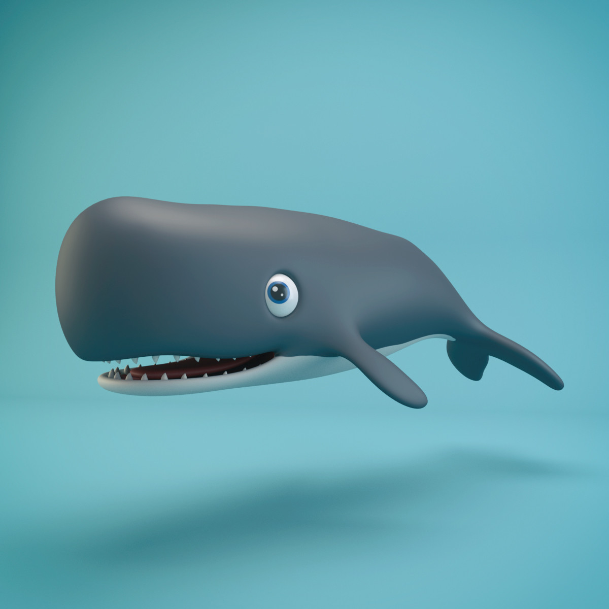 Artstation Cartoon Whale 3d Model 3d Galaxy