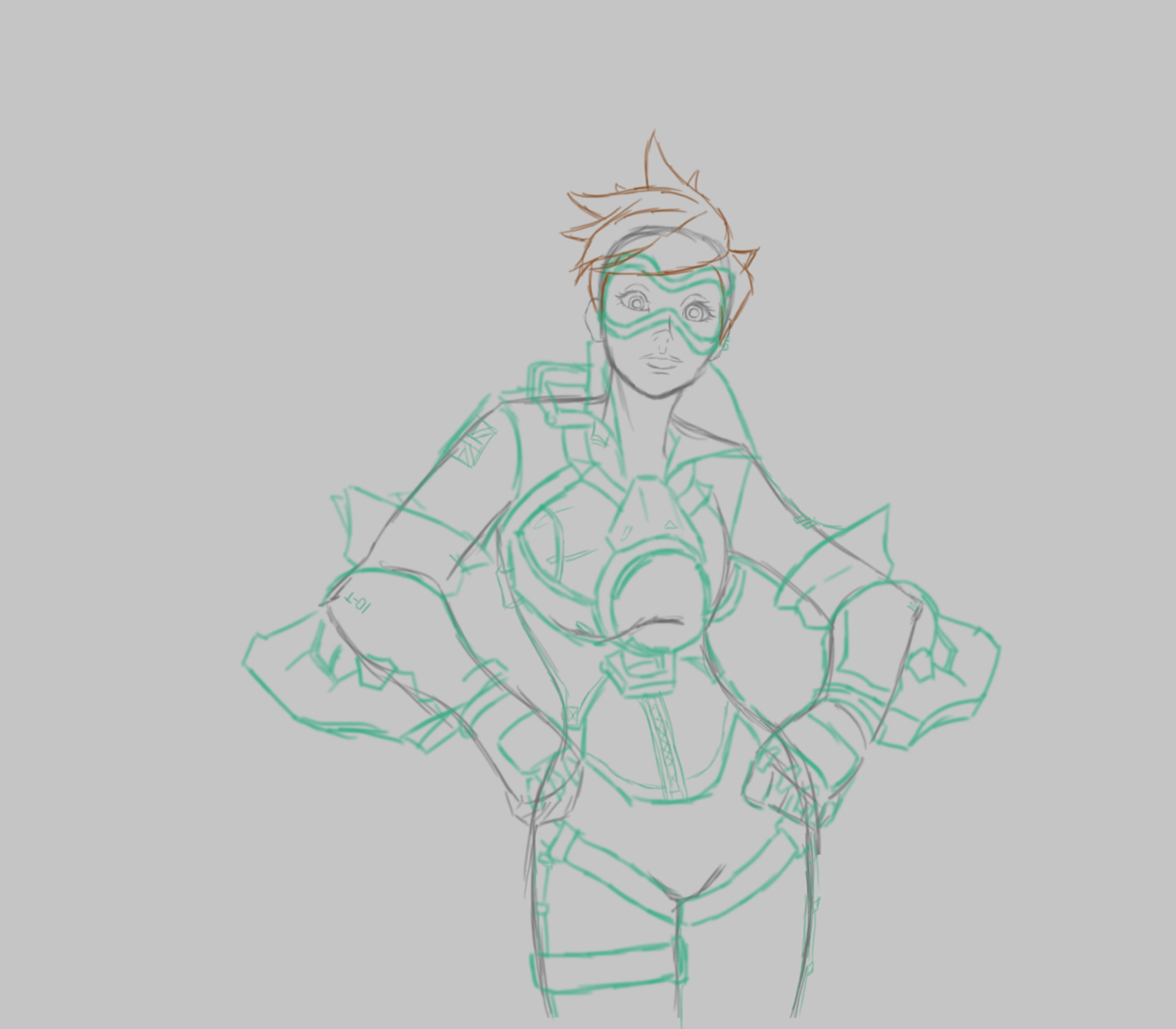 Artstation Tracer Overwatch Drawing Jay Ortiz,Easy Drawings Of Nelson Mandela