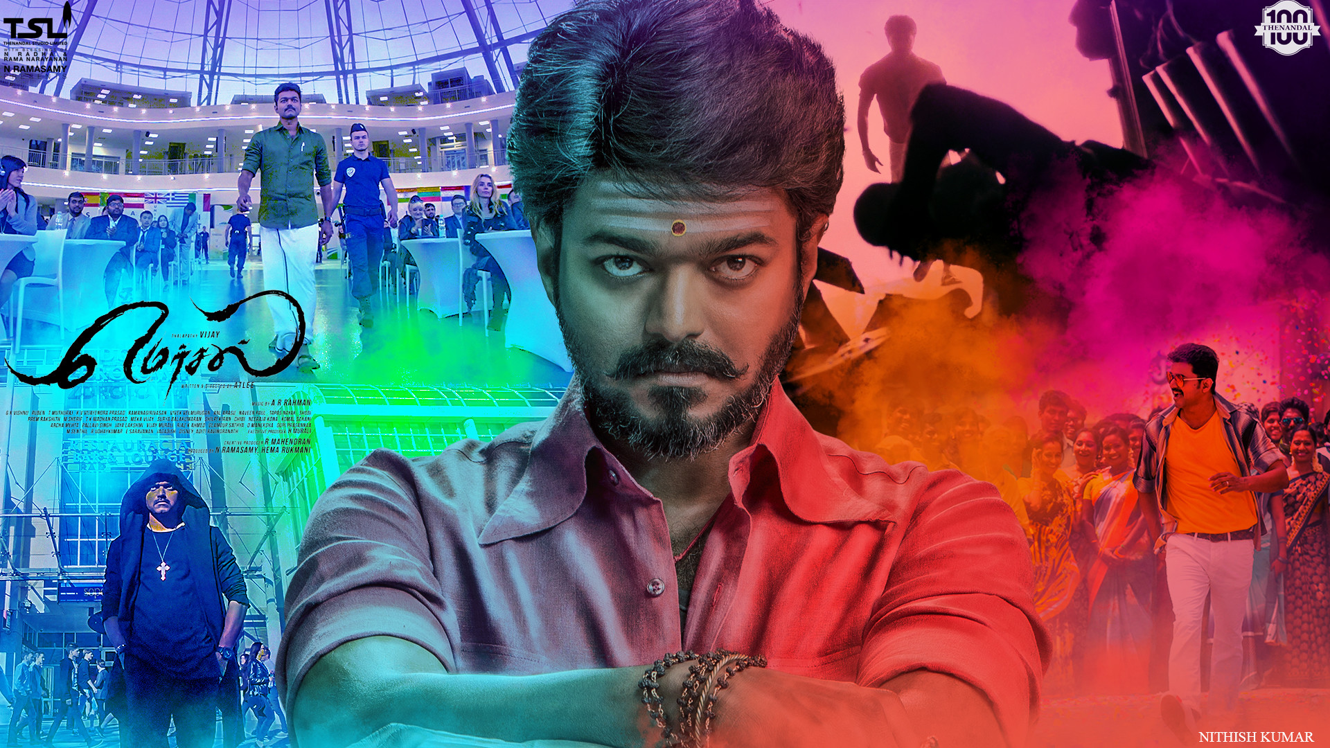 Artstation Mersal Poster Design Nithish Kumar One of the most waited movie mersal is will be releasing on diwali.meanwhile, mersal new poster has been released on sep20.the teaser will be released on sep 21 @ 6 pm. mersal poster design nithish kumar