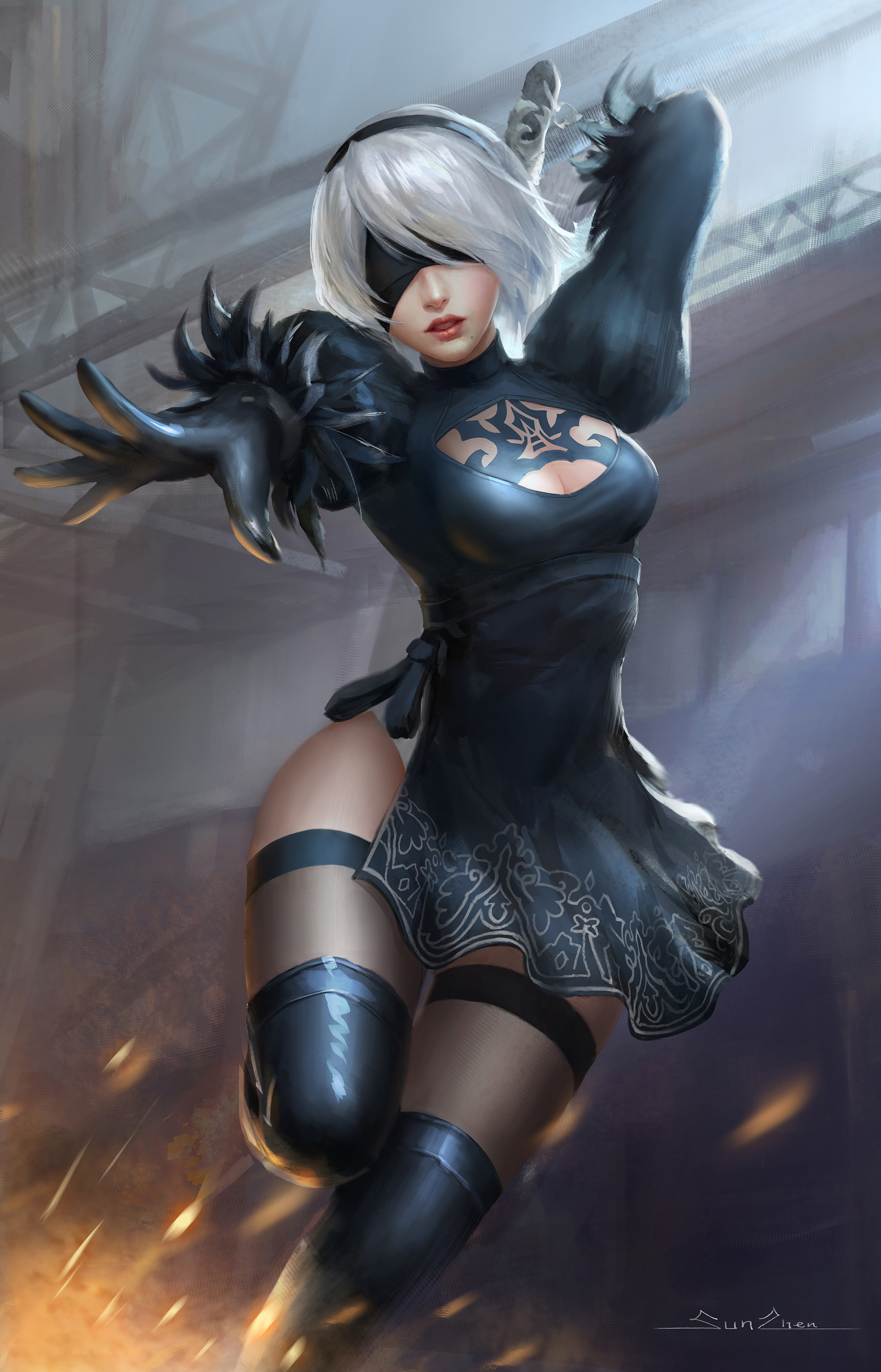 nier automata 2b nude