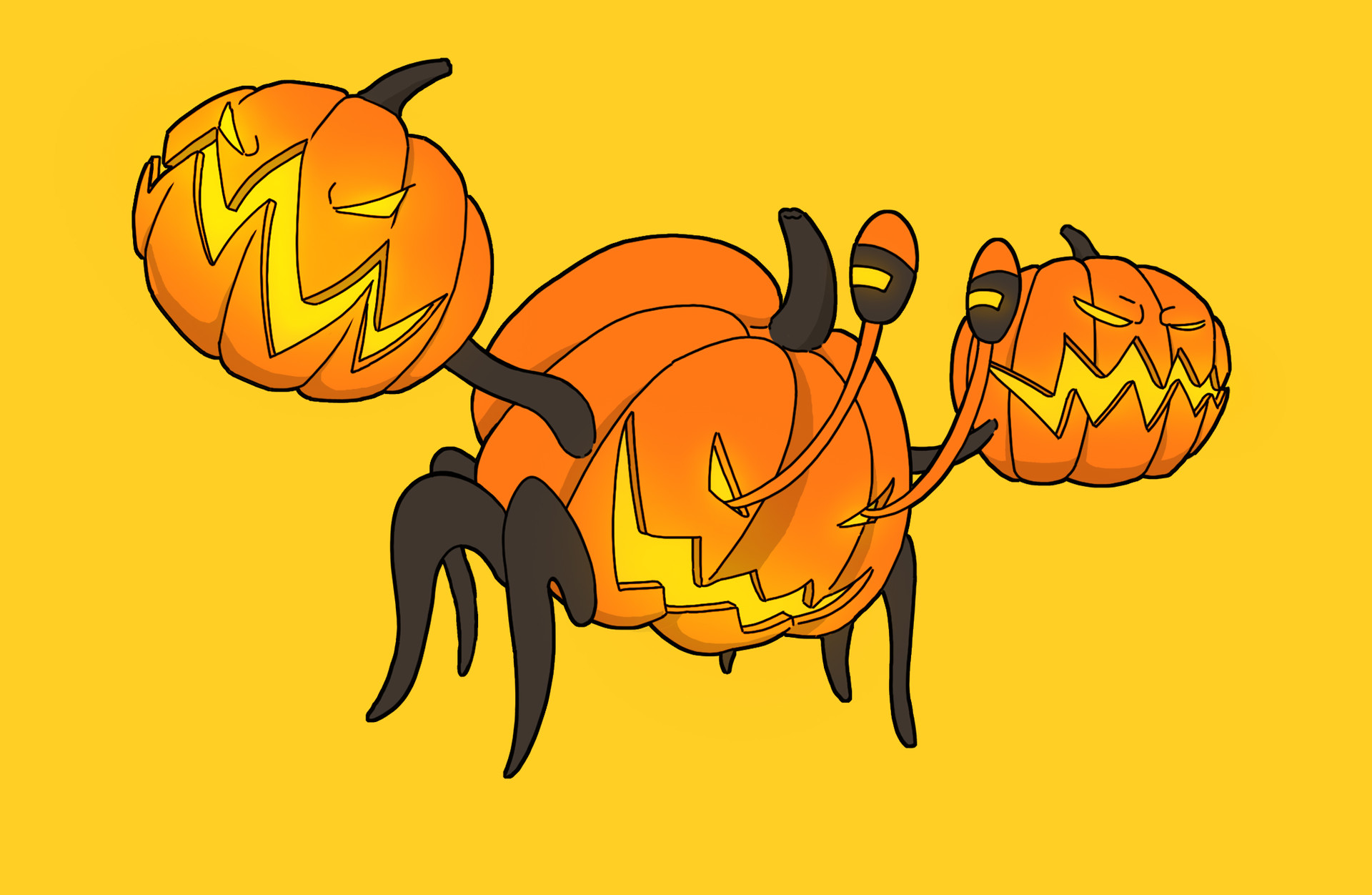 Artstation Spooky Halloween Crabs Gabriel Cardinal