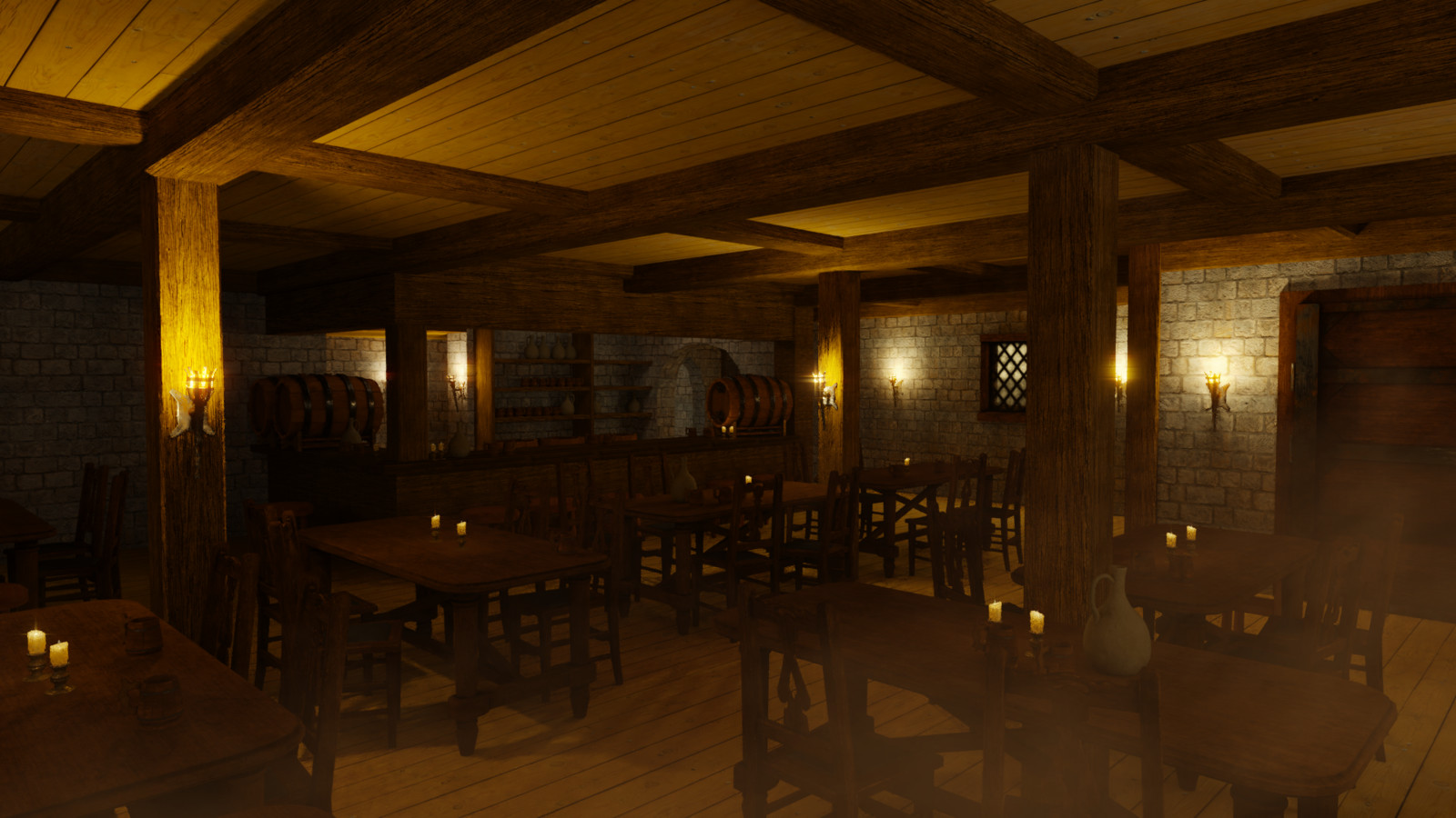 Silas Clusiau - Old Tavern Scene