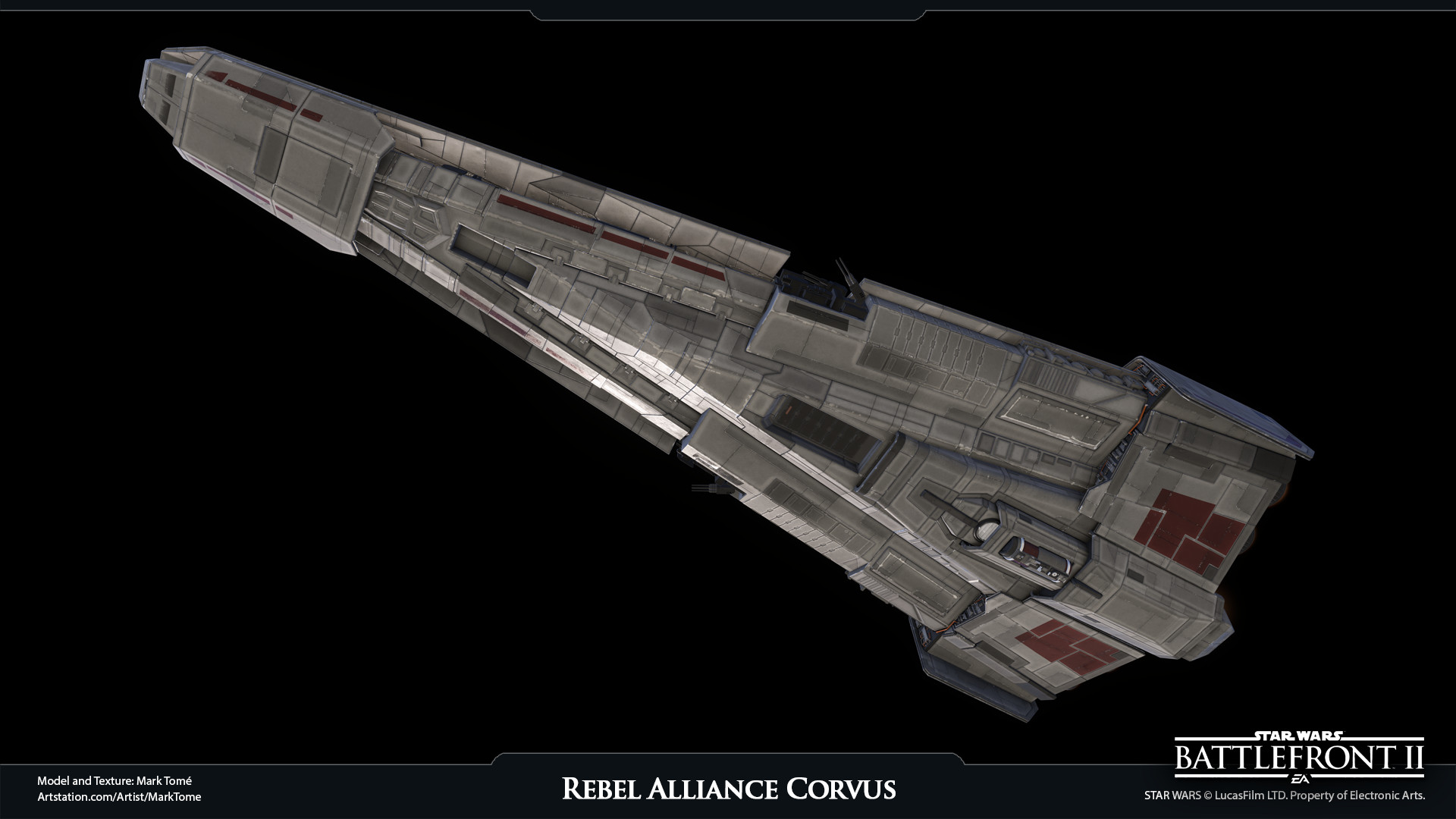 Mark Tomé - Rebel Alliance Corvus Ship