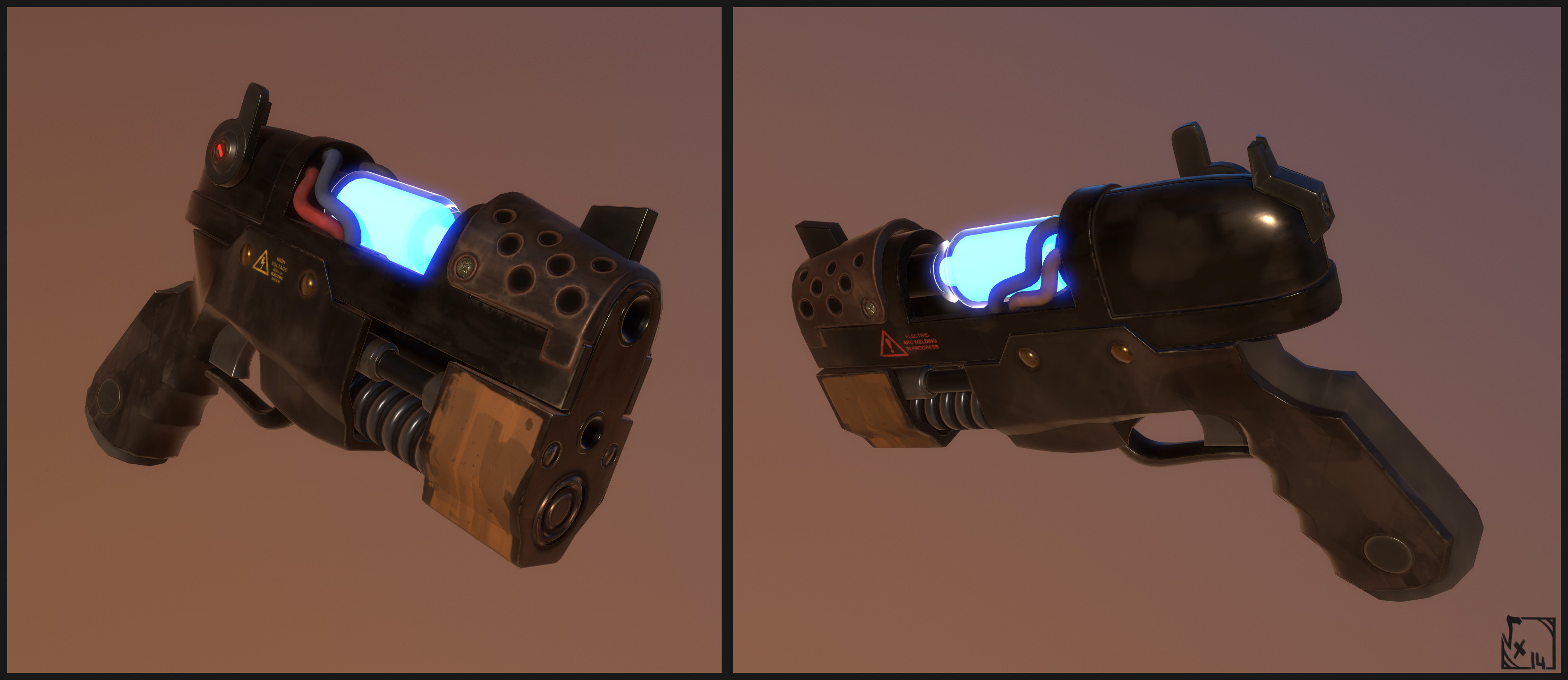 PlasmaGun - first one used to test metrics/game design related features, not used in game