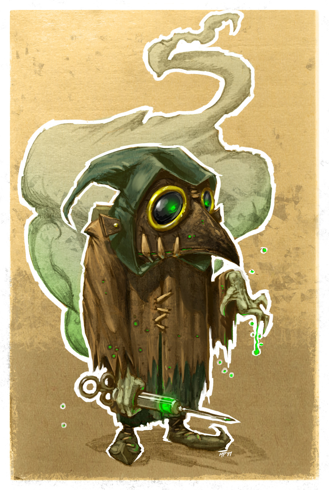 36/52 Weekly Painting- Plague Doctor