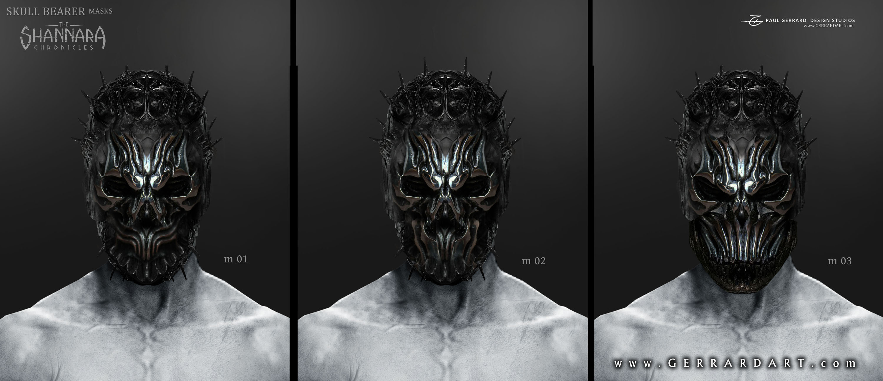 Concept designs for the Wraith mask