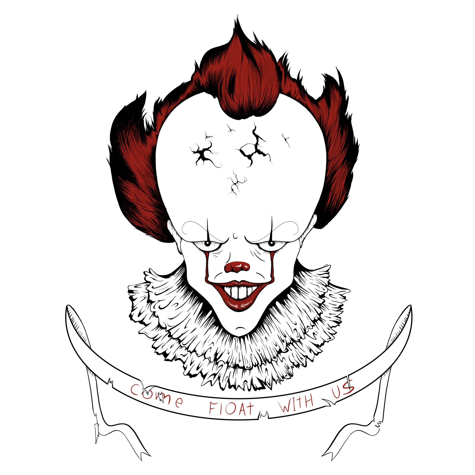 ArtStation - a pennywise drawing